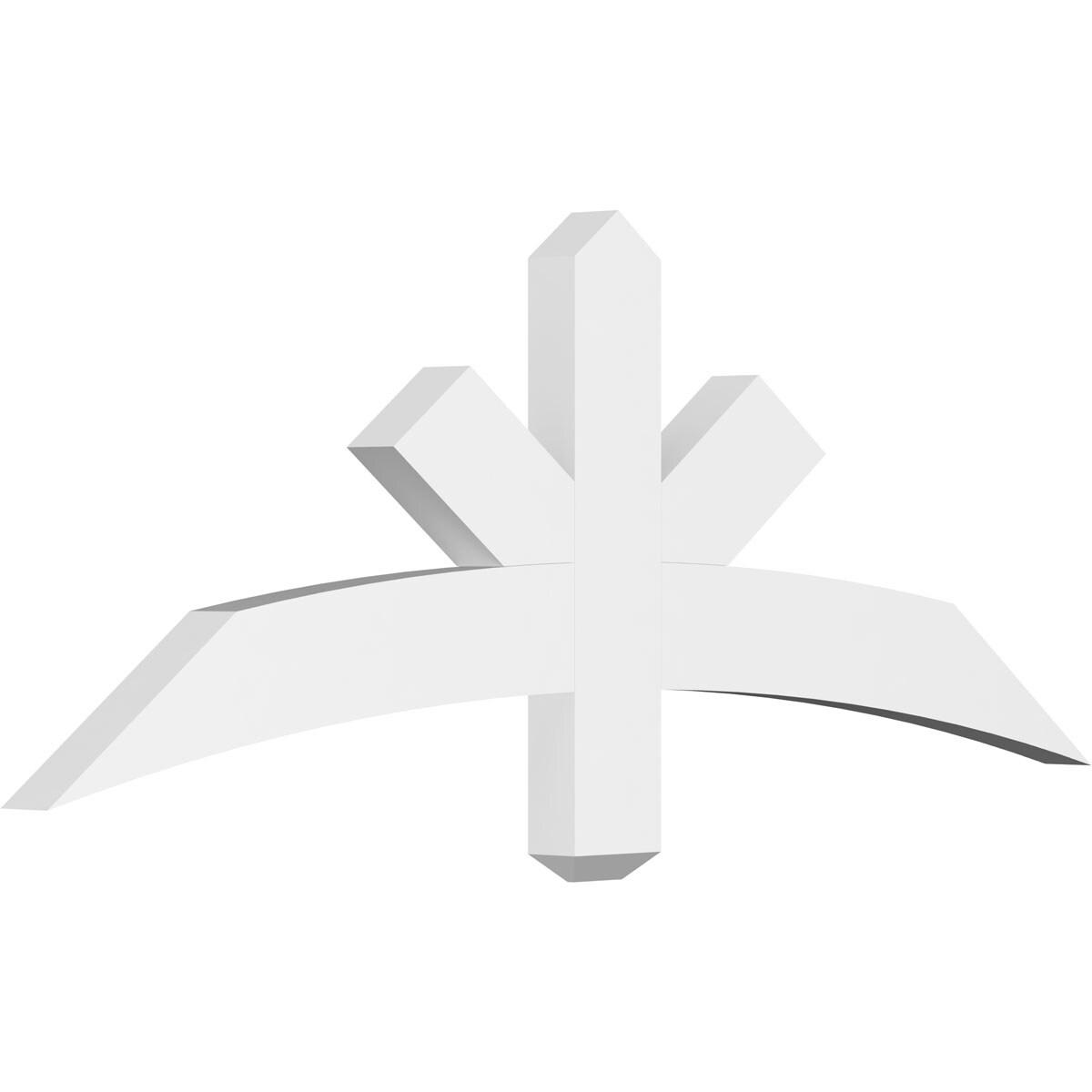 Ekena Millwork GBP048X18X0204ALB00 Alberta White PVC Gable bracket