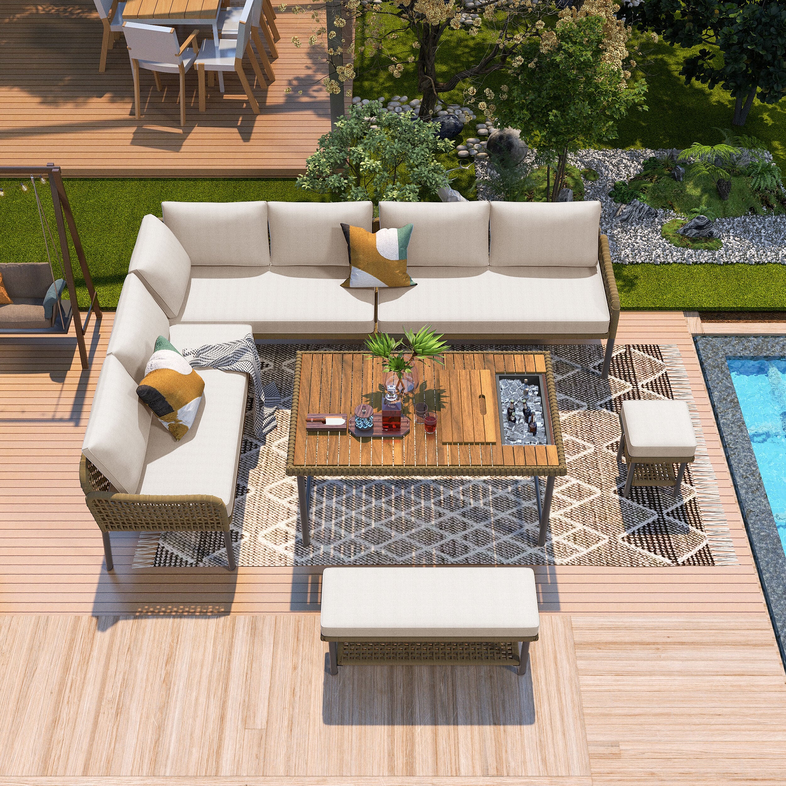 Dimakai DK-US-78AAA Patio-Conversation-Sets - View #2