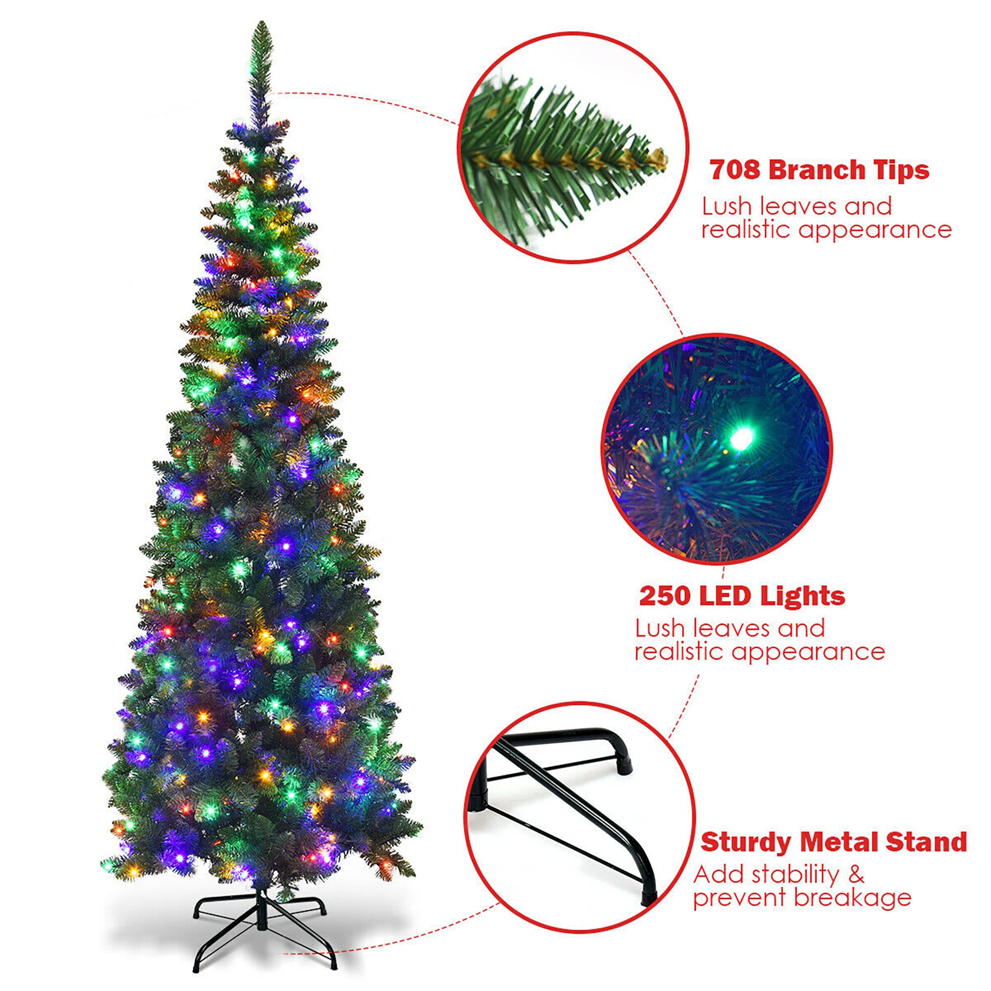 Forclover ALHY-074CM Artificial-Christmas-Trees - View #9
