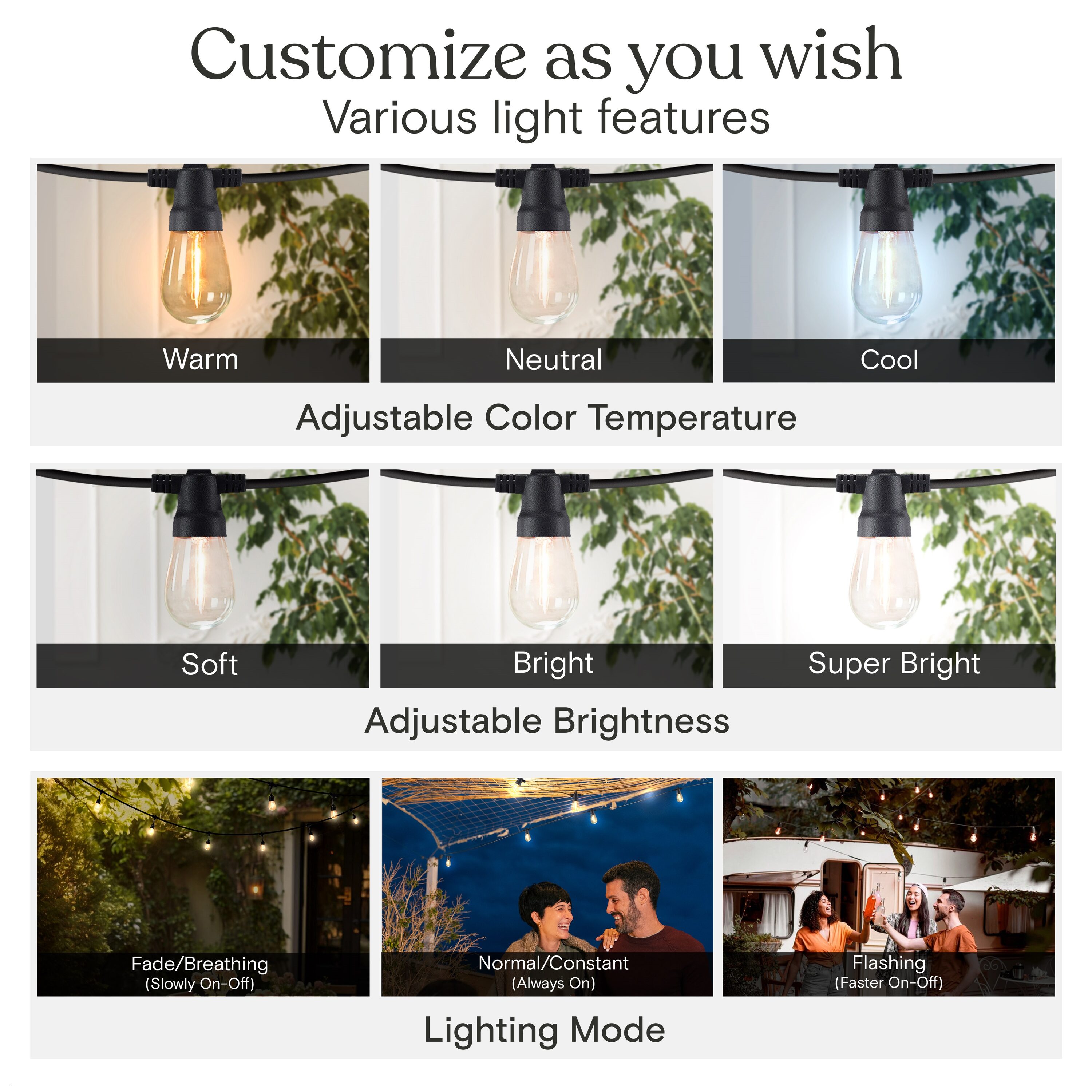 Brightech SLR-4WCC-27NH-TST Patio-String-Lights - View #4