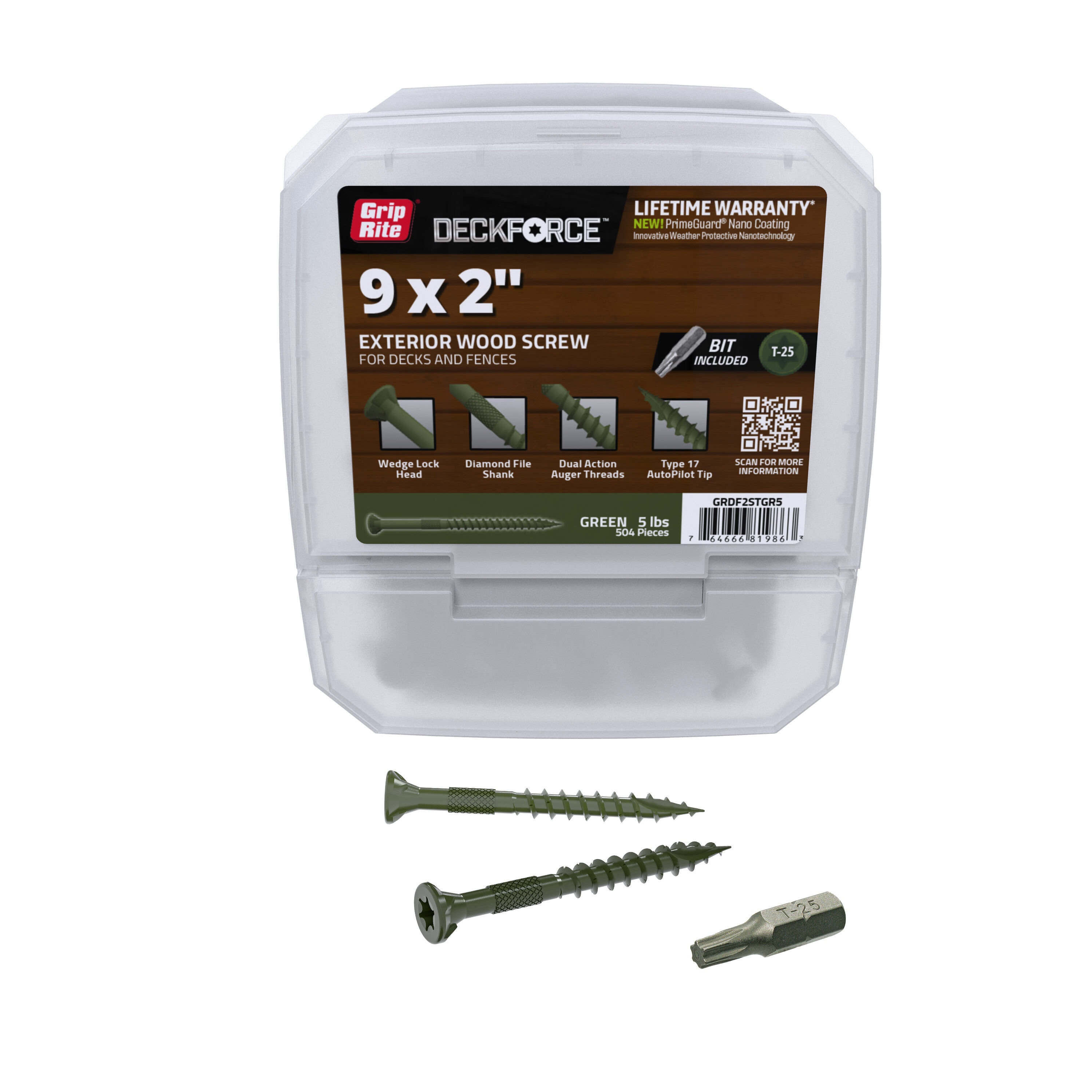 DeckForce by Grip Rite GRDF2STGR5 Deck-Screws - View #2