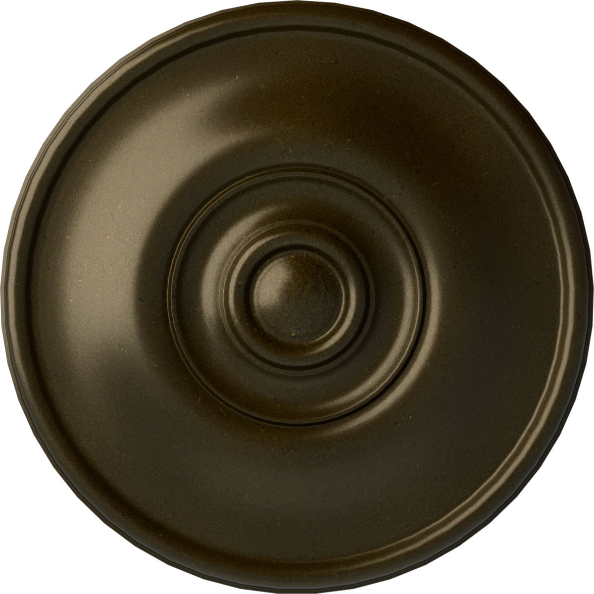 Ekena Millwork CM12JEGGS Jefferson 11.75-in W x 11.75-in L Painted Green Gold Polyurethane Whole Ceiling Medallion