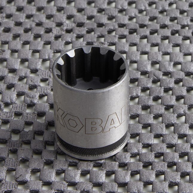Kobalt Universal Standard (SAE) 3/8-in Drive Spline 11/16-in Deep Socket Kobalt Universal Standard (SAE) 3/8-in Drive Spline 11/16-in Deep Socket