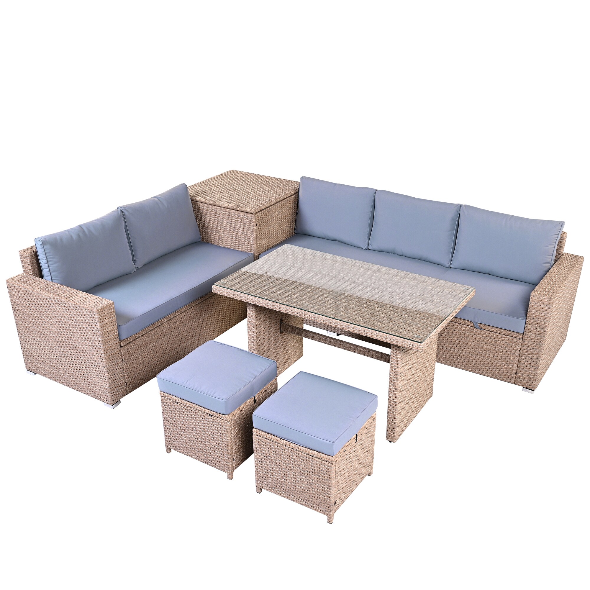 SINOFURN SYA010503GY Patio-Sofas-Daybeds - View #3
