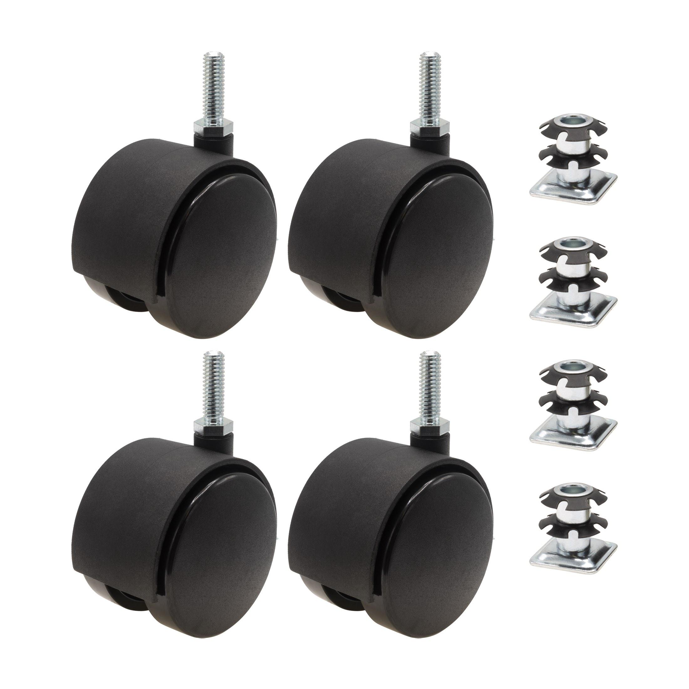 Outwater 3P1.14.00161 2-3/8-in Rubber Swivel Caster