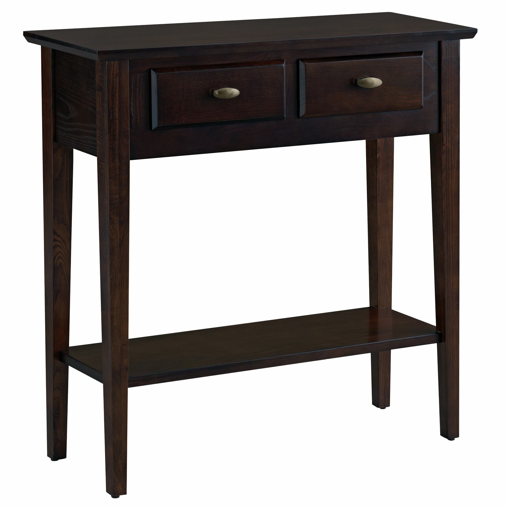 Leick Home 10075-CH Teegan Modern Chocolate oak Console table