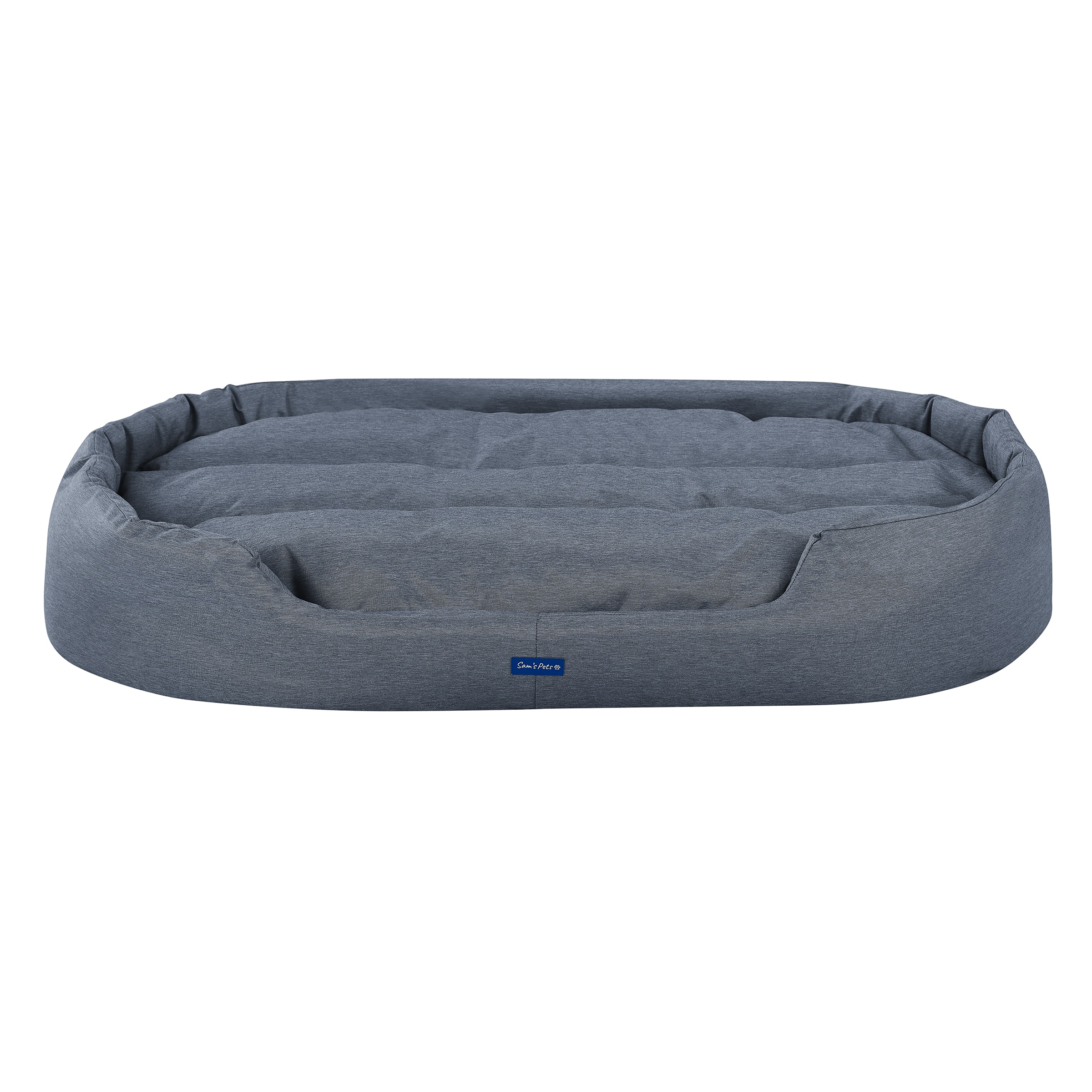 Sam's Pets SP-DB1247NB Round Navy Blue Bolster ( Extra Large)