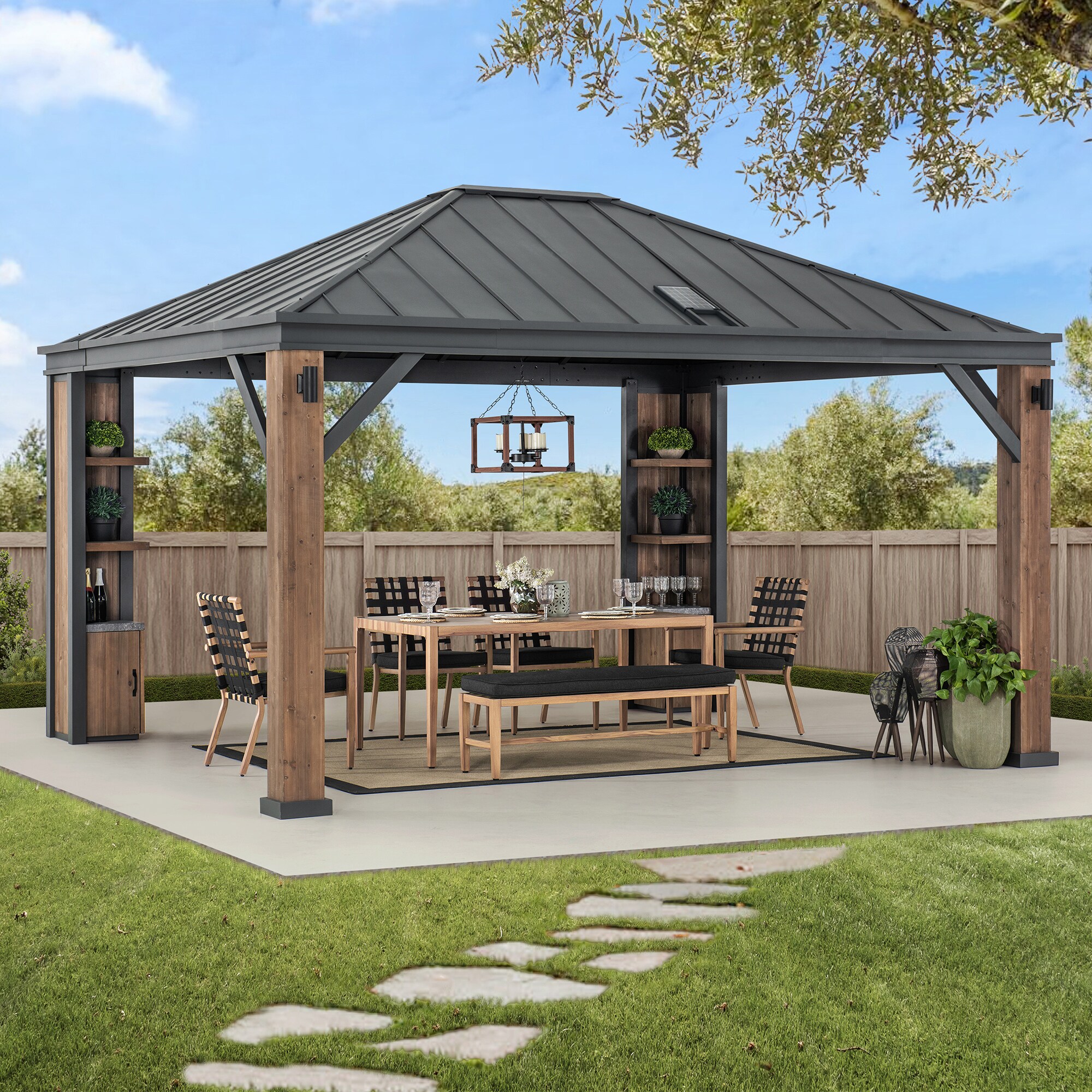 SUMMERCOVE A102012800 Wood-Resin-Gazebos - View #9