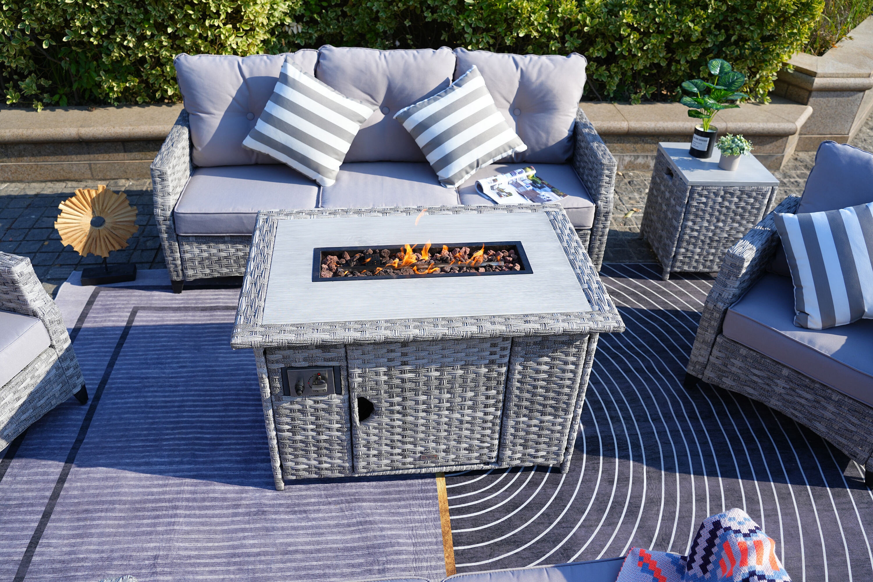 Moda Furnishings MOF-1803-H Patio-Conversation-Sets - View #3