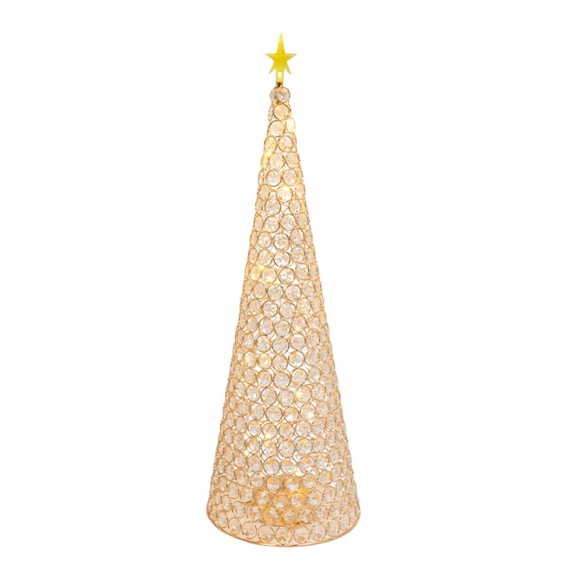 Gerson International 23.8-in Lighted Figurine Christmas Tree(s ...