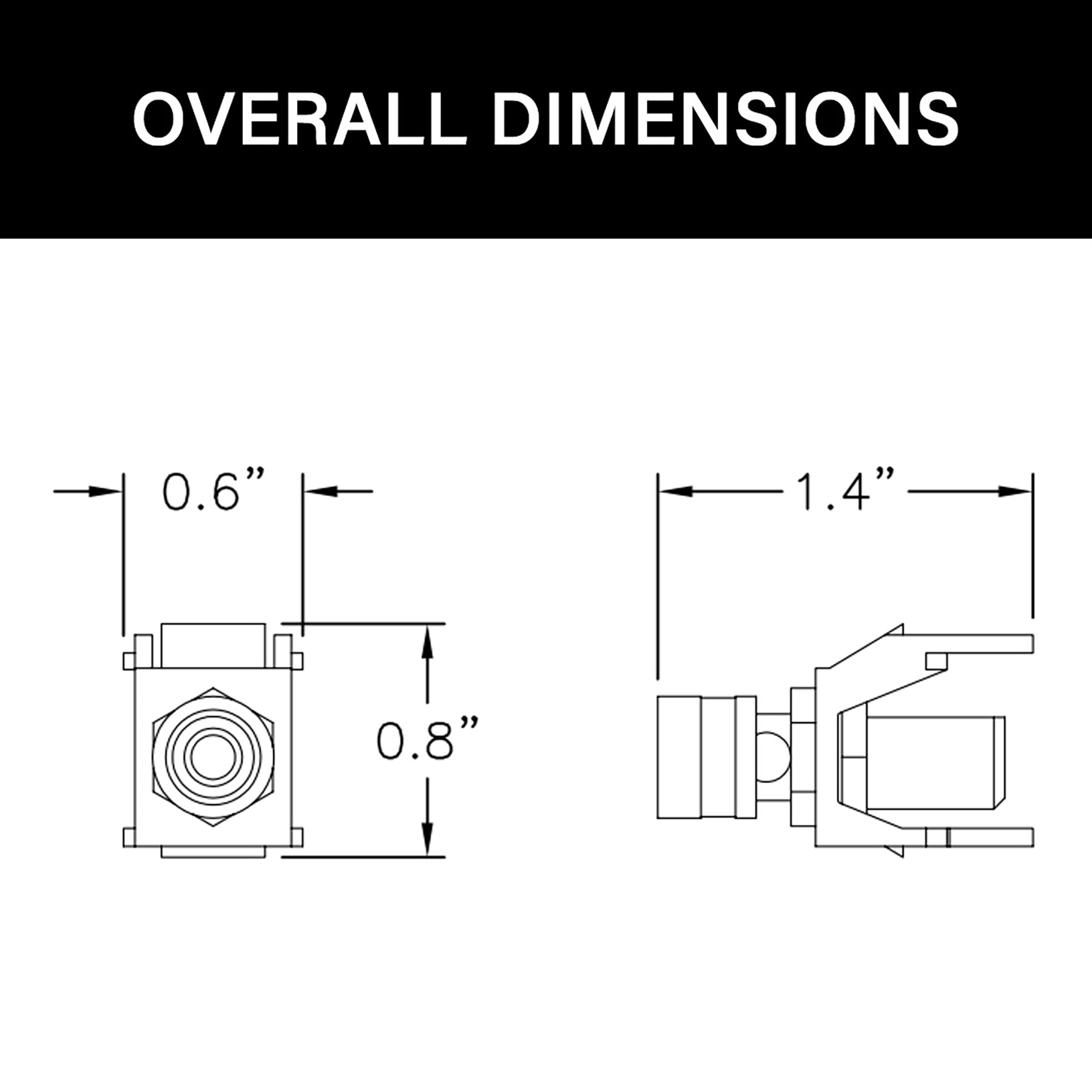 Legrand F3457-WH-V1 Audio-Video-Wall-Jacks - View #4