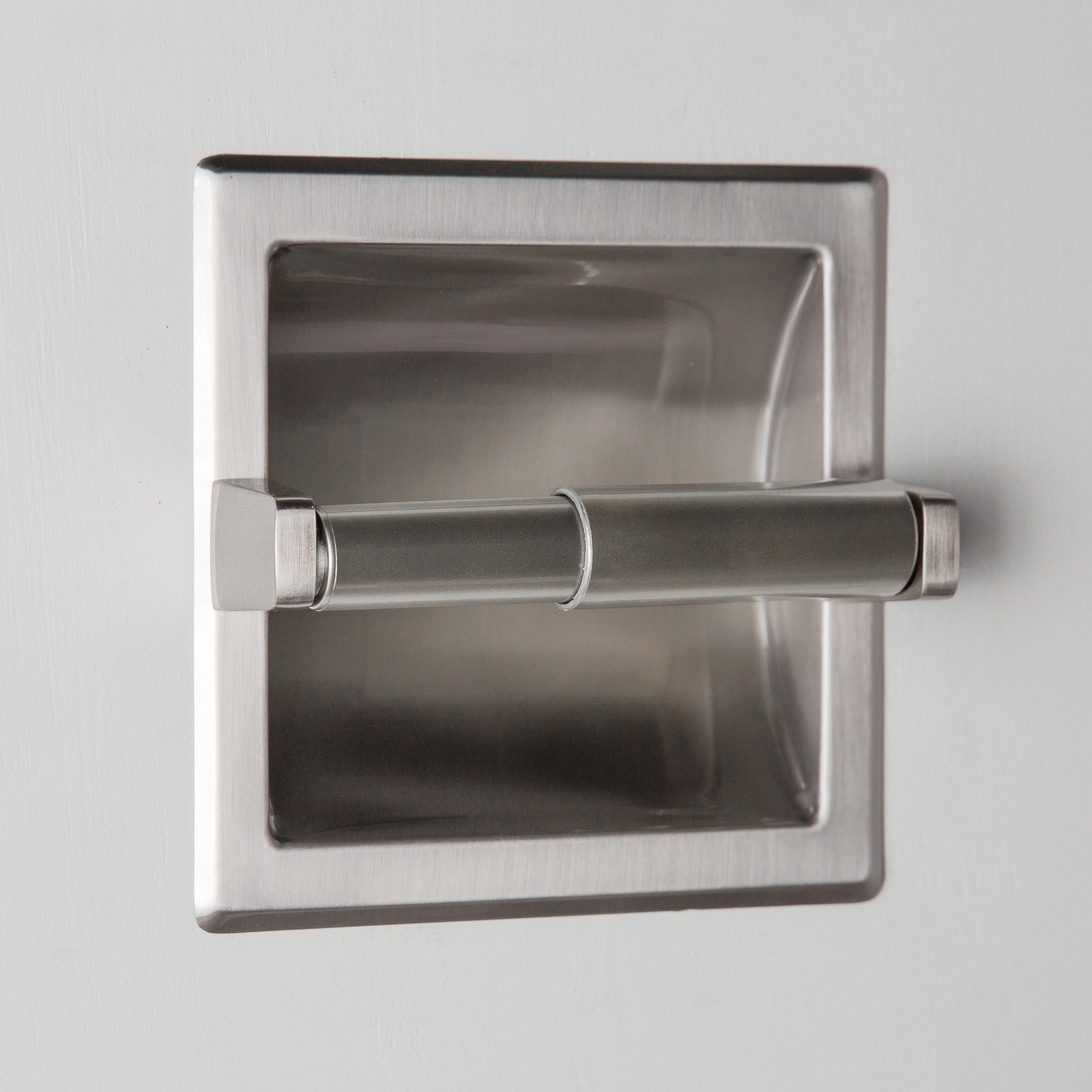 Franklin Brass Jamestown Brushed Nickel Recessed Spring-loaded Toilet Paper  Holder in the Toilet Paper Holders department at