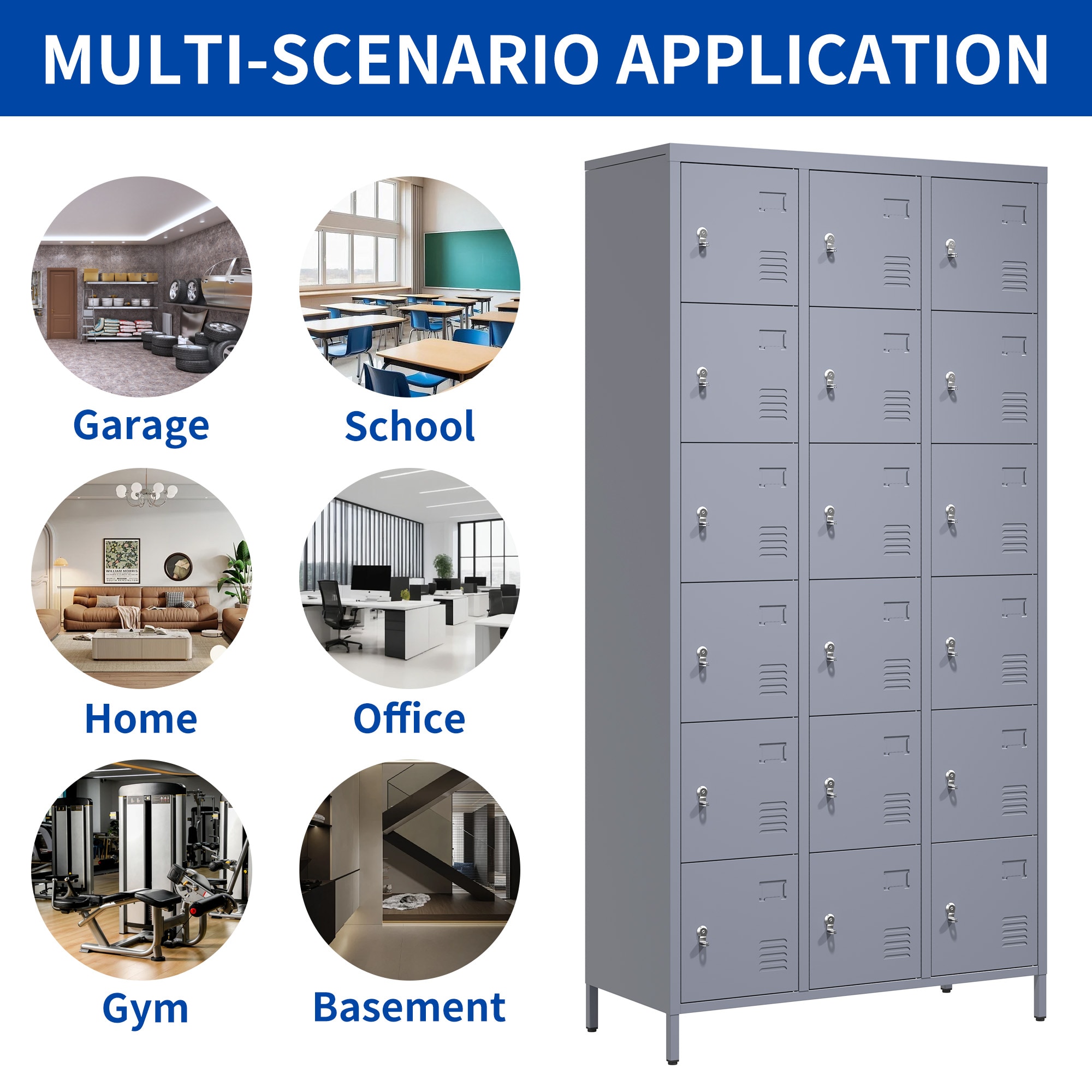 Siavonce FZ83057 Storage-Lockers - View #5