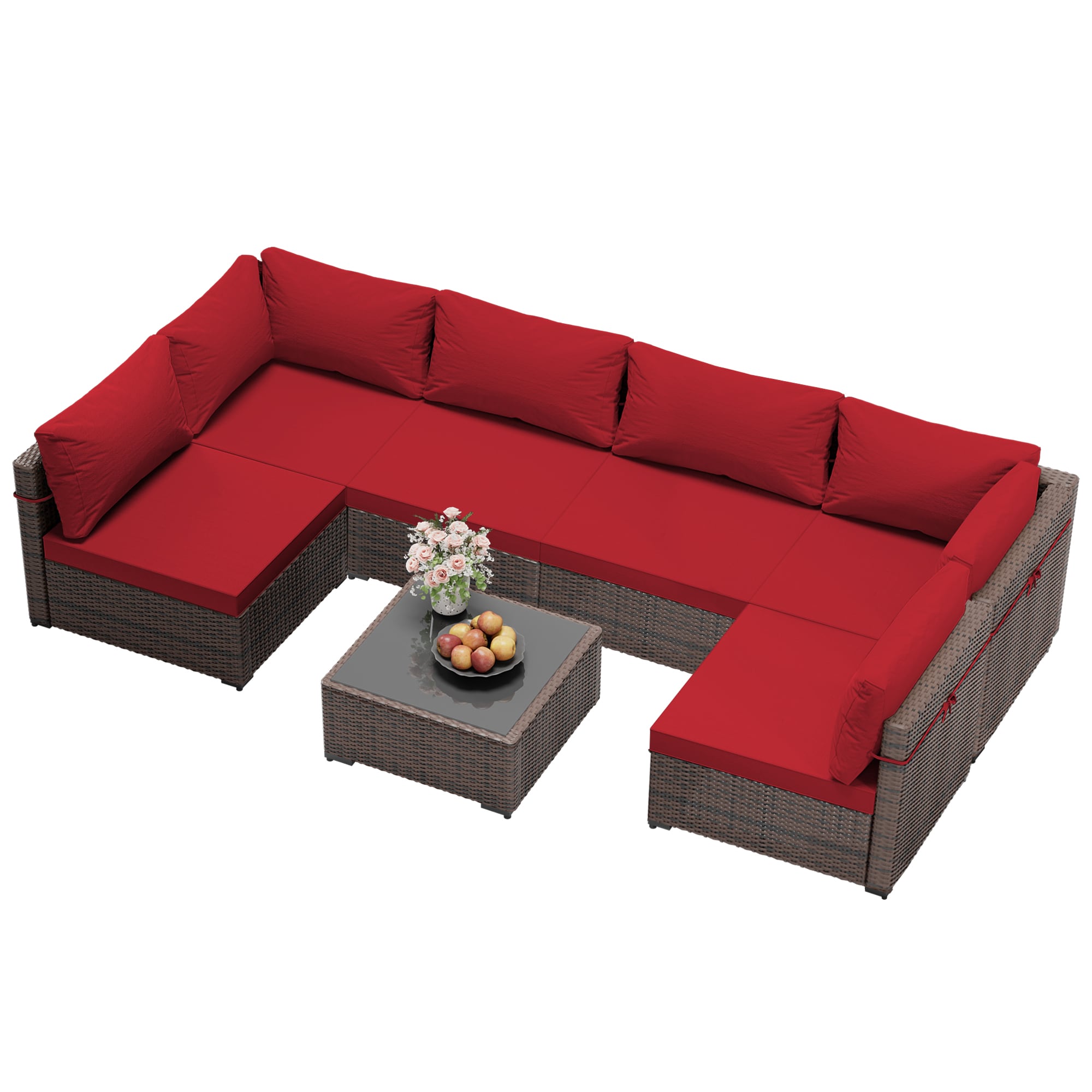 UPHA TBSF-ABC-RED Patio-Conversation-Sets - View #2