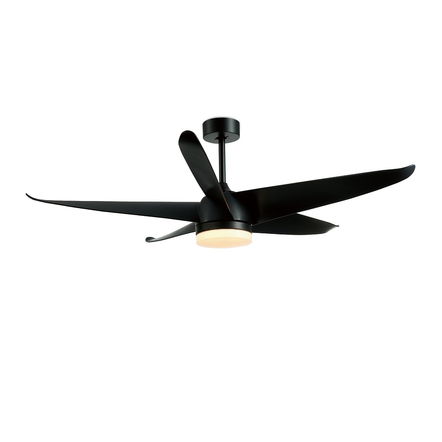 Maincraft D01-CF040 59.05-in Black Color-changing Integrated LED Indoor Ceiling Fan with Light and Remote (5-Blade)
