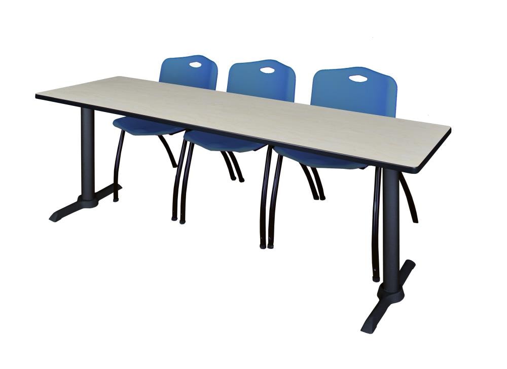 Regency MTRCT8424PL47BE Training Off-white 4-Person Training Table (84-in W x 29-in H)