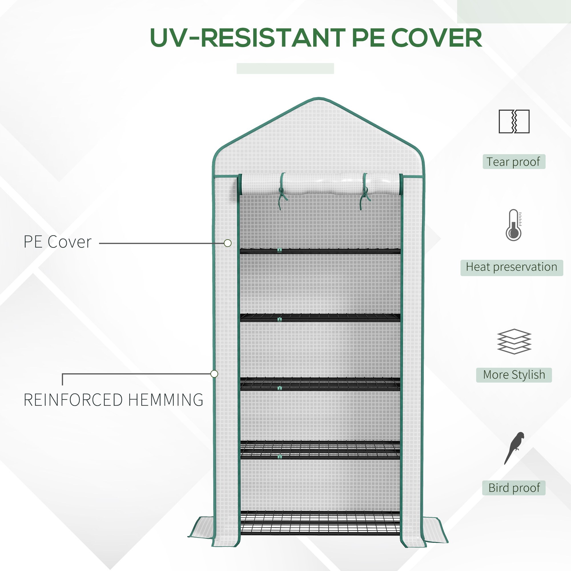 Outsunny 845-937V00WT greenhouses - View #8