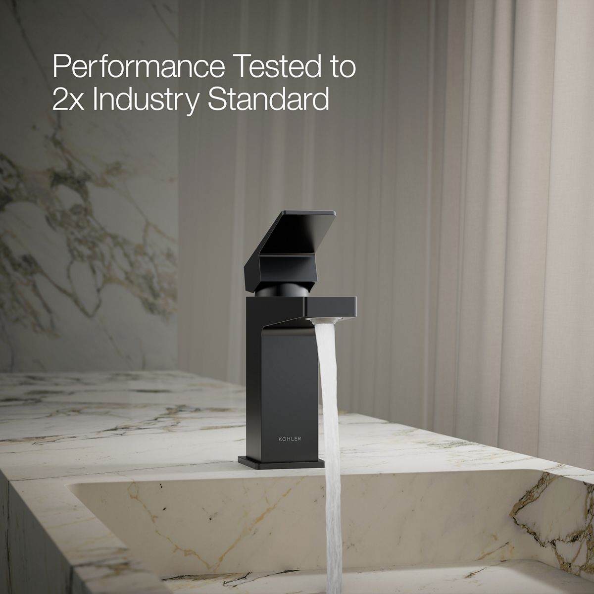 Honesty Matte Black Single-Handle Low-Arc Bathroom Faucet