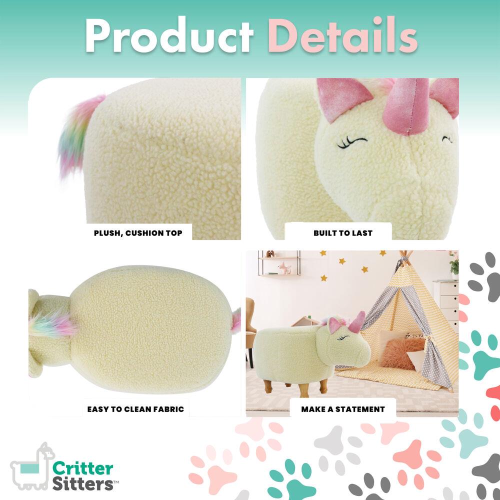 Critter Sitters CSUNIOTT-WHT Indoor-Ottomans - View #2