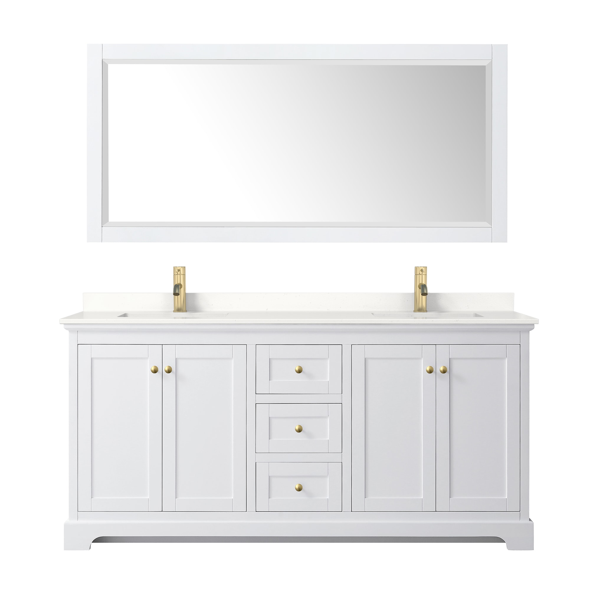 Wyndham Collection WCV232372DWGWQUNSM70 Bath-Vanity-Combo - View #2