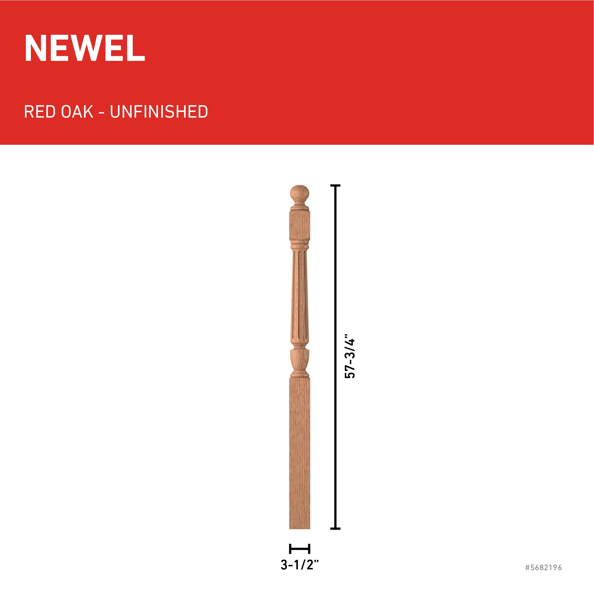 L.J. Smith Stair Systems LJF-3042BT-O Interior-Stairpart-Newel-Posts - View #3