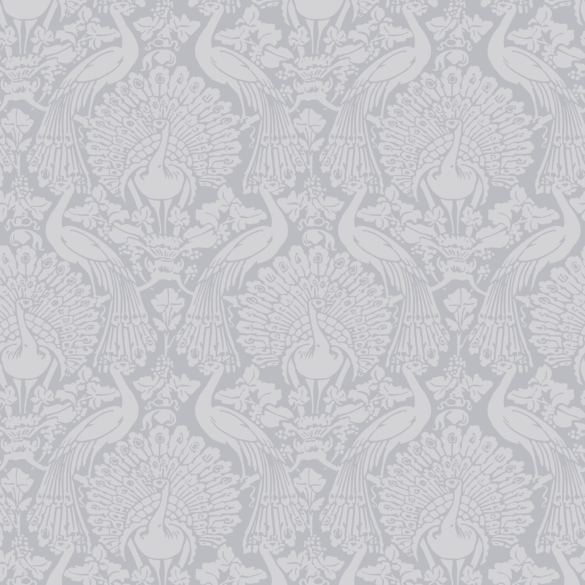 Laura Ashley 11491194 Timeless Elegance 8-in Pale Slate Non-woven Birds 56-sq ft Unpasted Paste the wall Wallpaper Sample