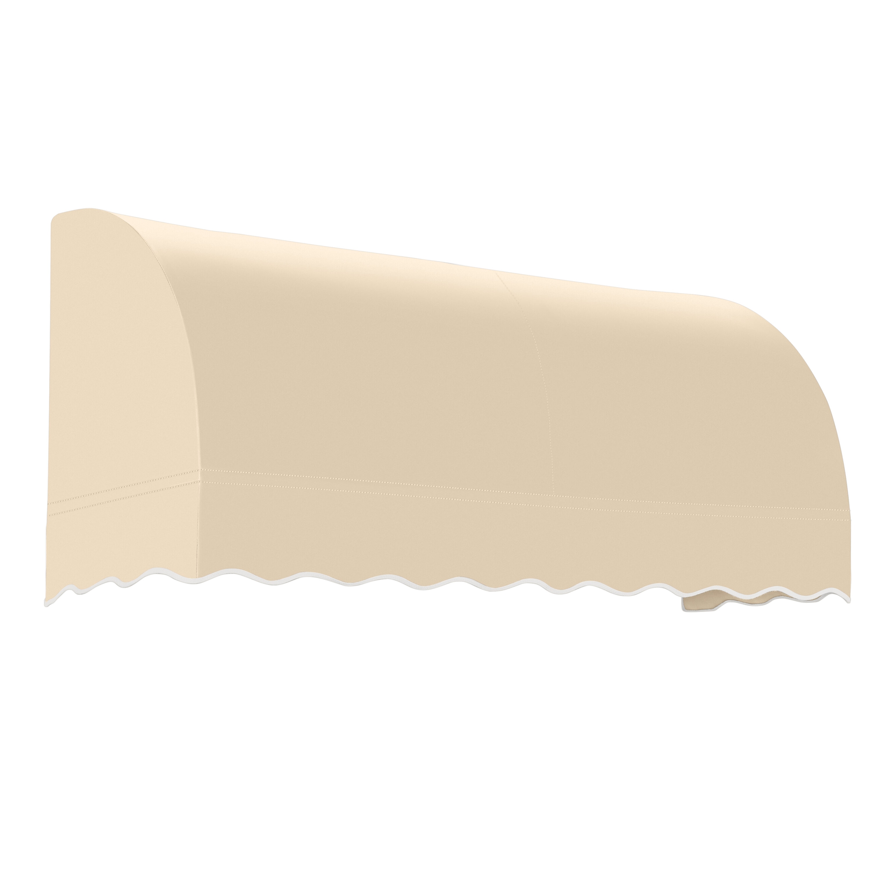 Awntech RS22-L-6T Savannah 76.5-in Wide x 24-in Projection x 31-in Height Fabric Tan Solid Fixed Window/Door Awning
