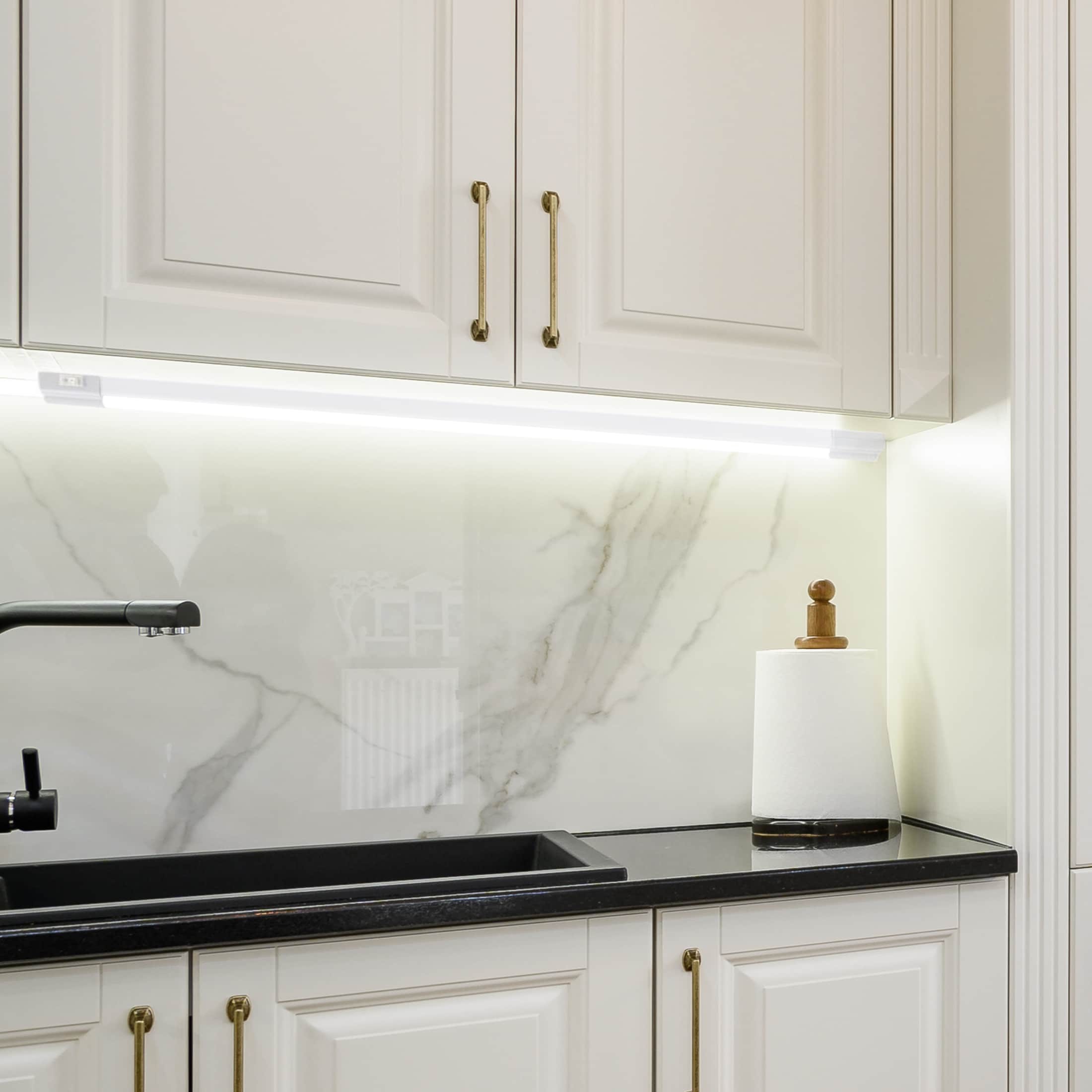 12-Inch White Matte LED Under Cabinet Light Bar