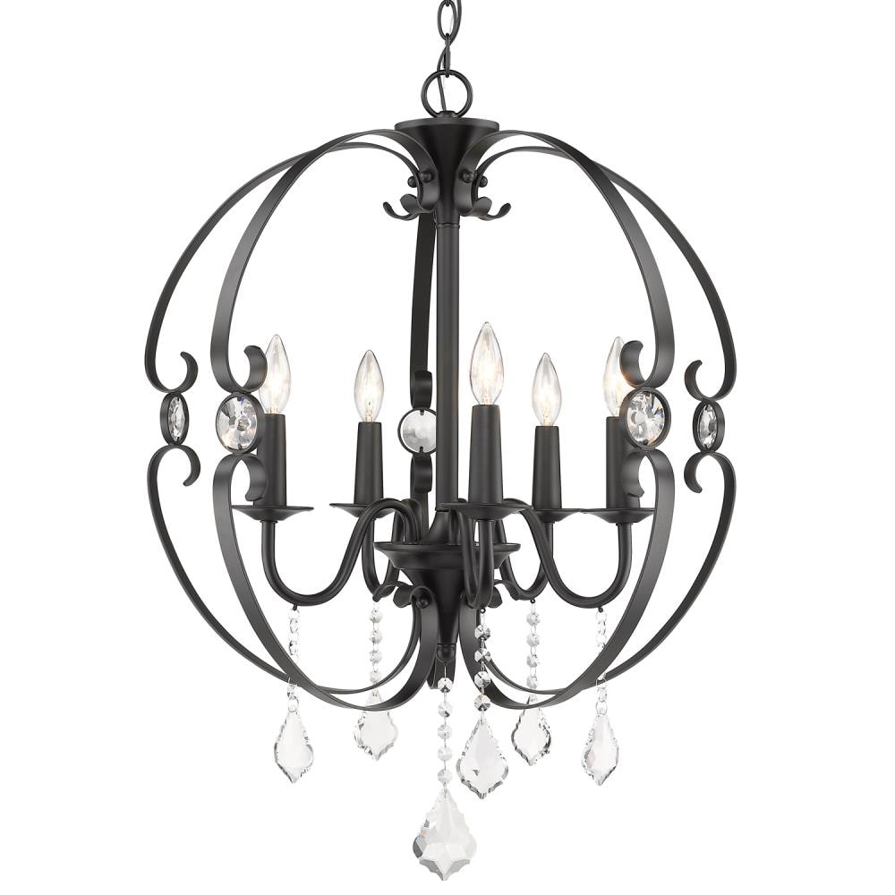 lowes black crystal chandelier