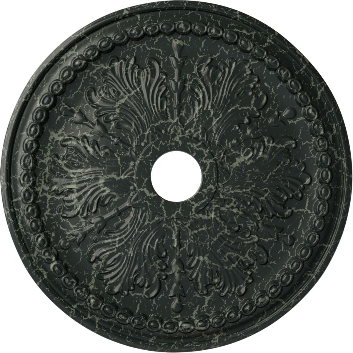 Ekena Millwork CM27WIPTC Winsor 27.5-in W x 27.5-in L Painted Turtle Crackle Polyurethane Whole Ceiling Medallion