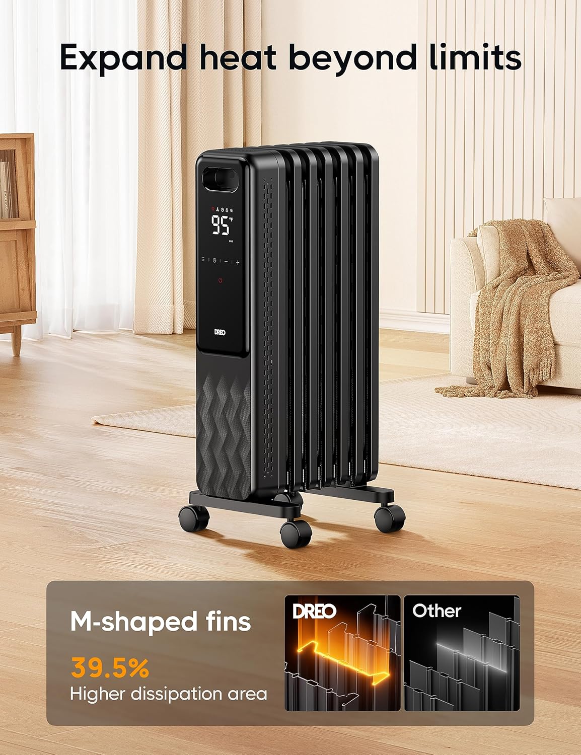 DREO DR-HSH010-NEW Portable-Electric-Heat - View #3