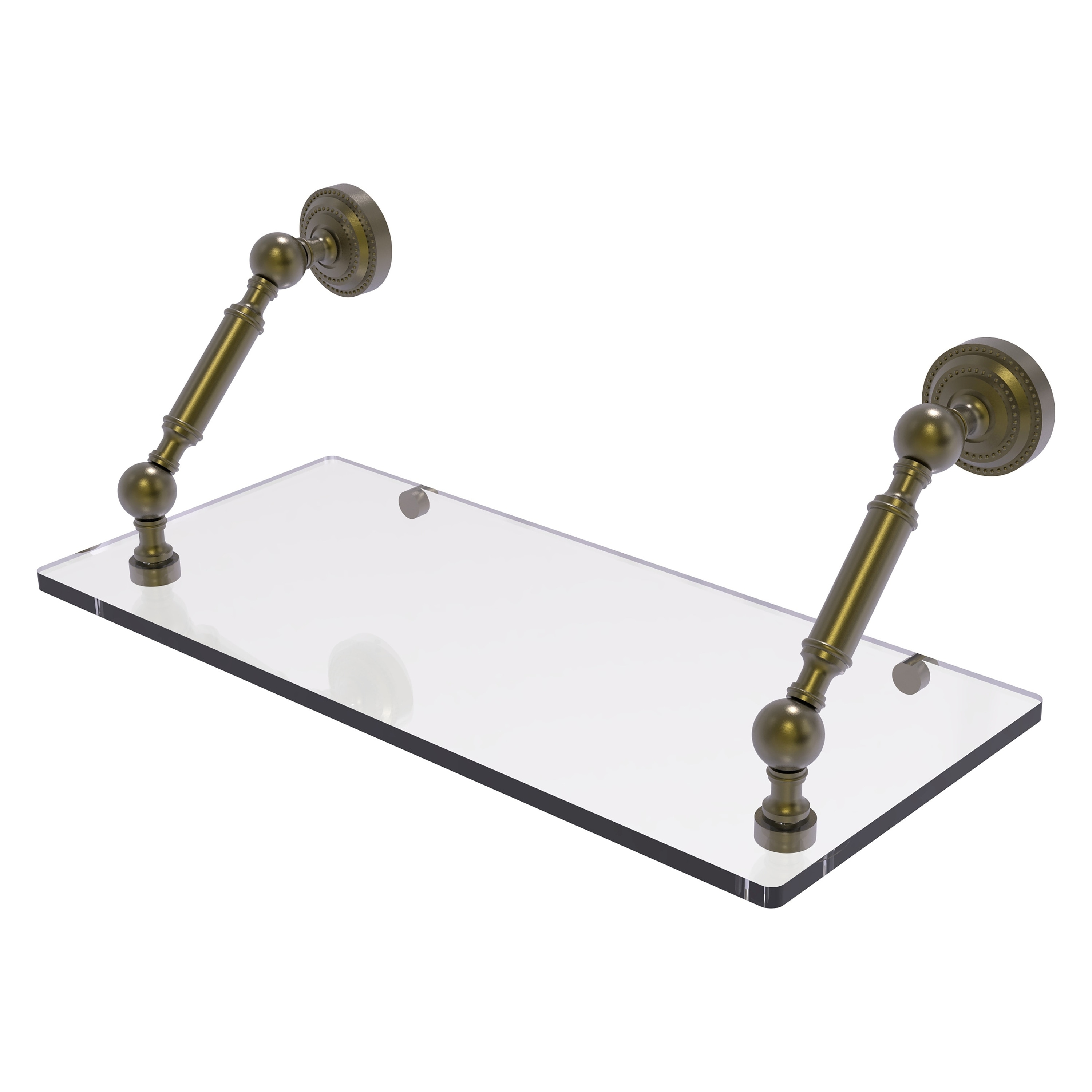 Allied Brass DT-1-18-ABR Dottingham Antique Brass Wall mount Bathroom Shelf ( 18-in x 7.3-in x 8-in )