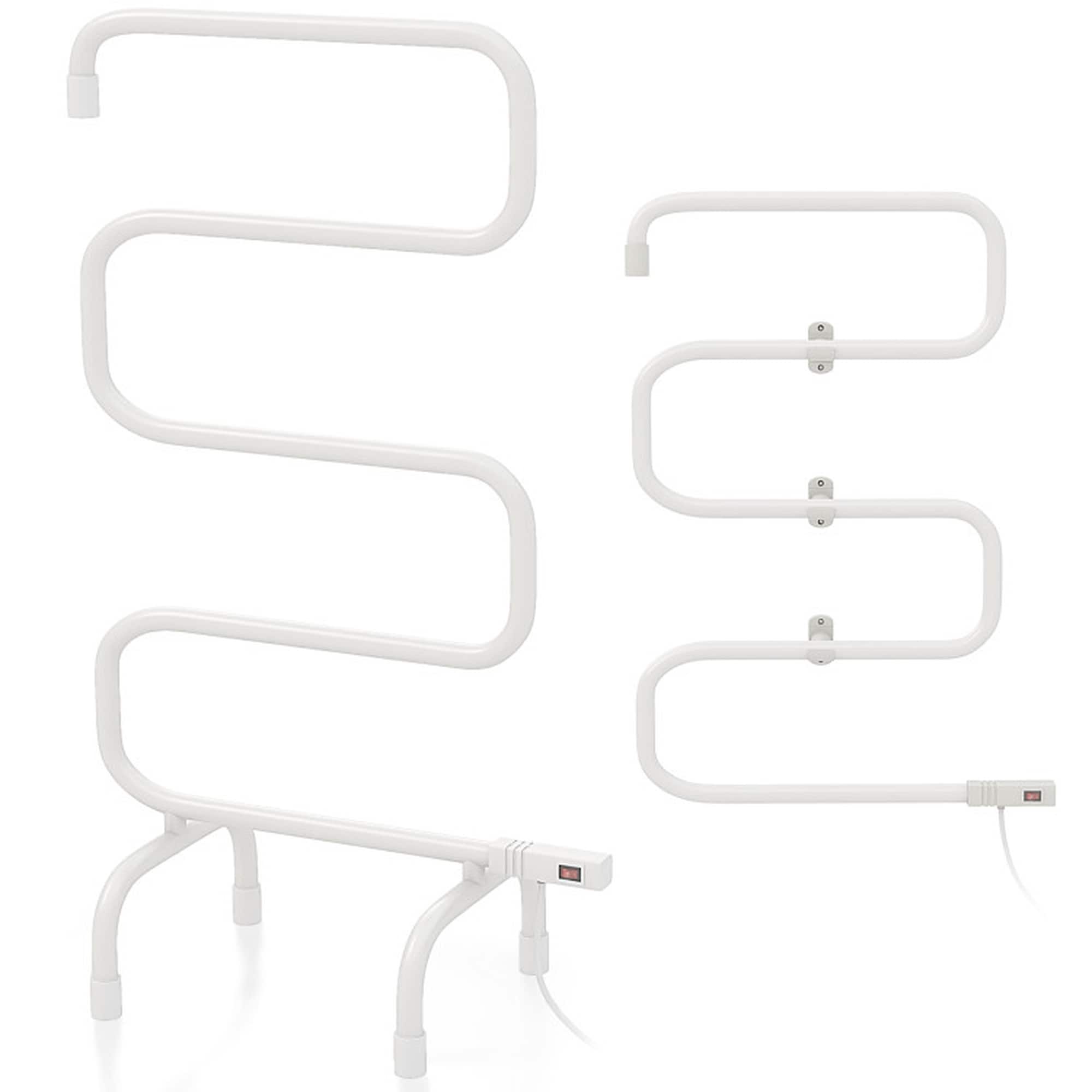 Boyel Living 100W Electric Towel Warmer Drying Rack - White