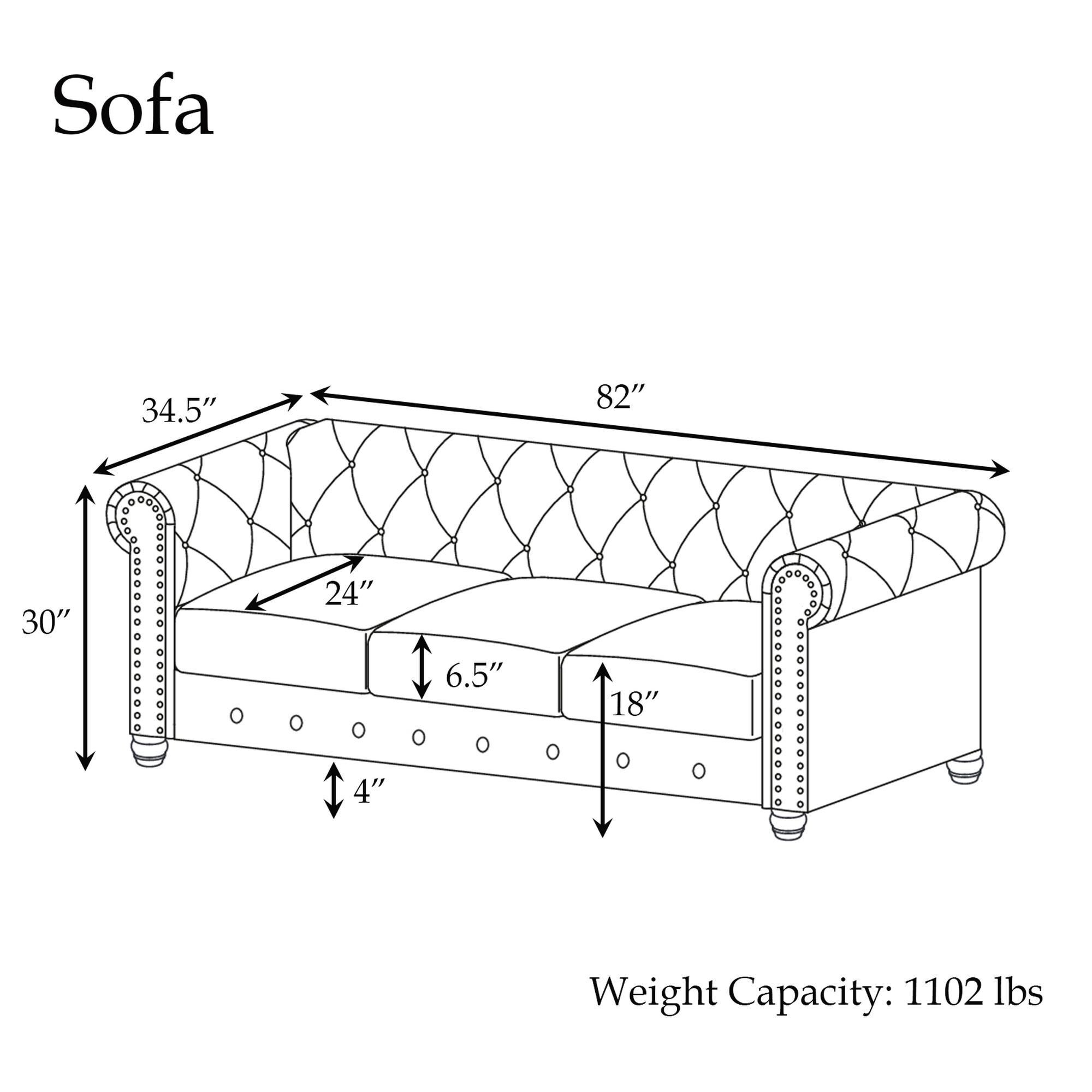 FARATI 8706-GREY-3 Sofas-Loveseats - View #6