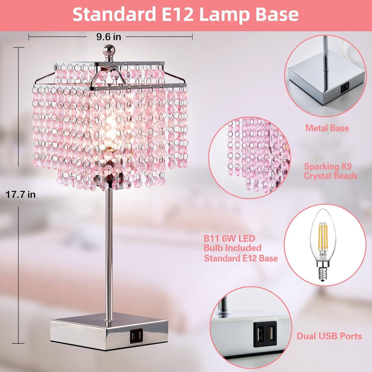 NatySwan W-1TL-71008F Table-Lamps - View #3
