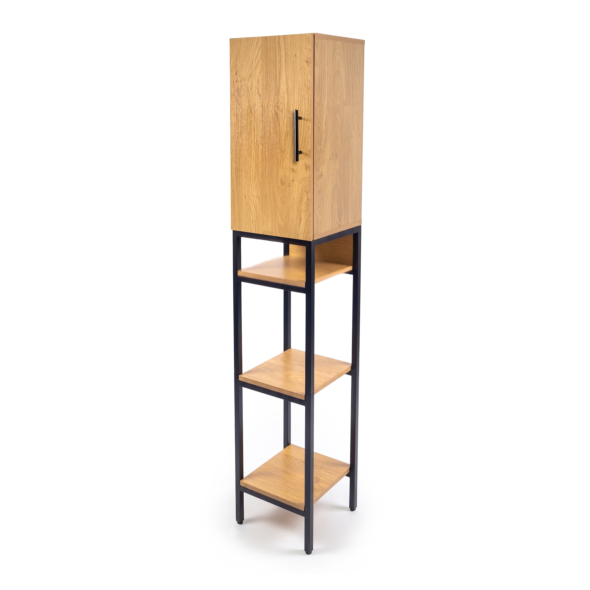 Style Selections 12-in W x 12-in D x 65-in H 4 -Tier Brown and Wood Vertical Post