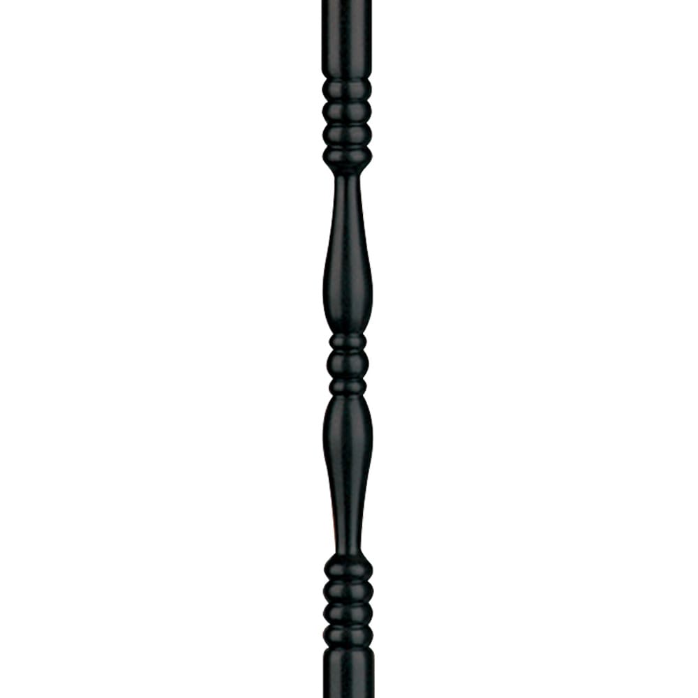  81656 3/4-in x 3/4-in x 26-in Black Aluminum Turned Deck baluster 10 -Pack
