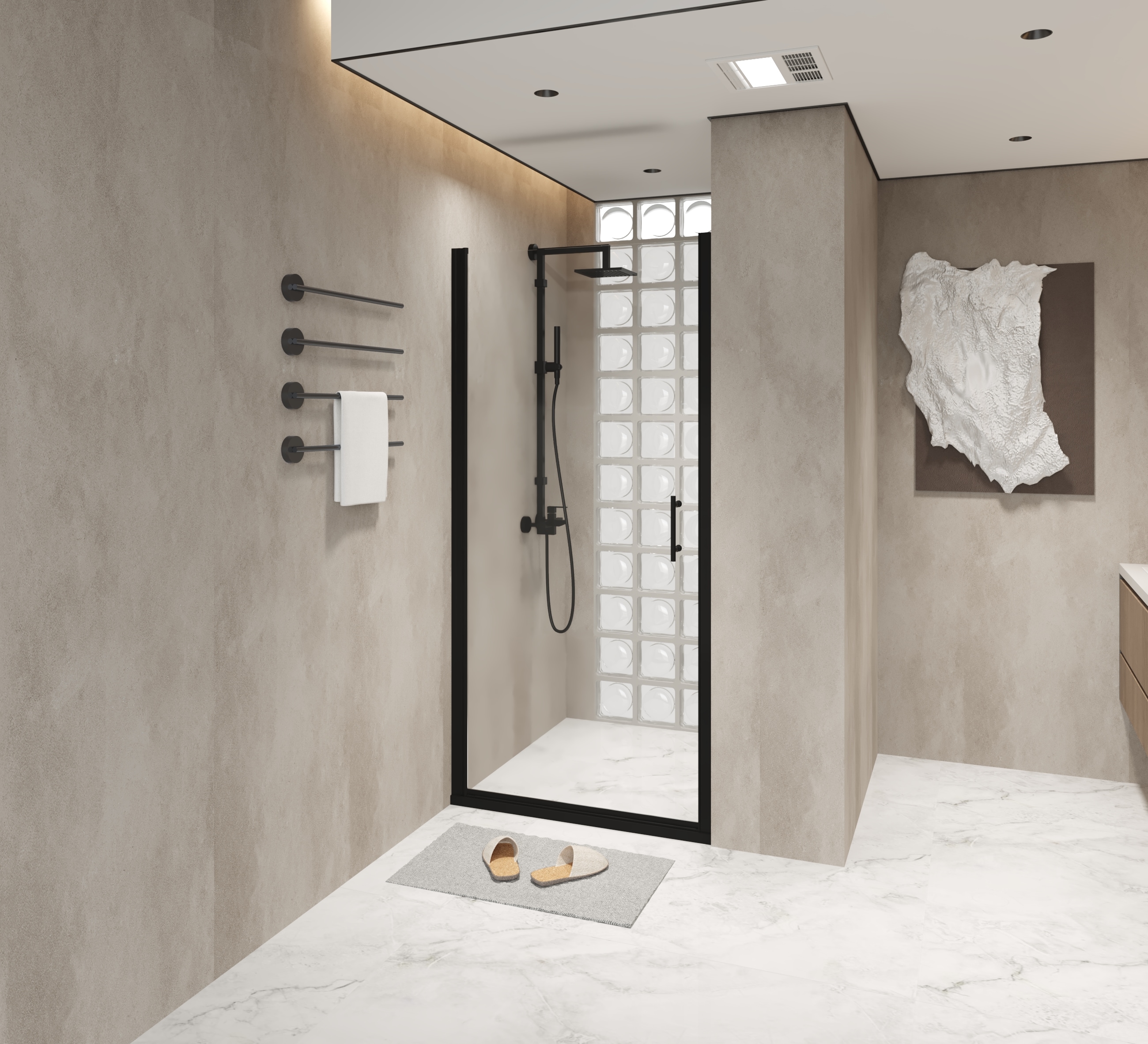 Forclover CBF-SD3472PVMB Shower-Doors - View #6