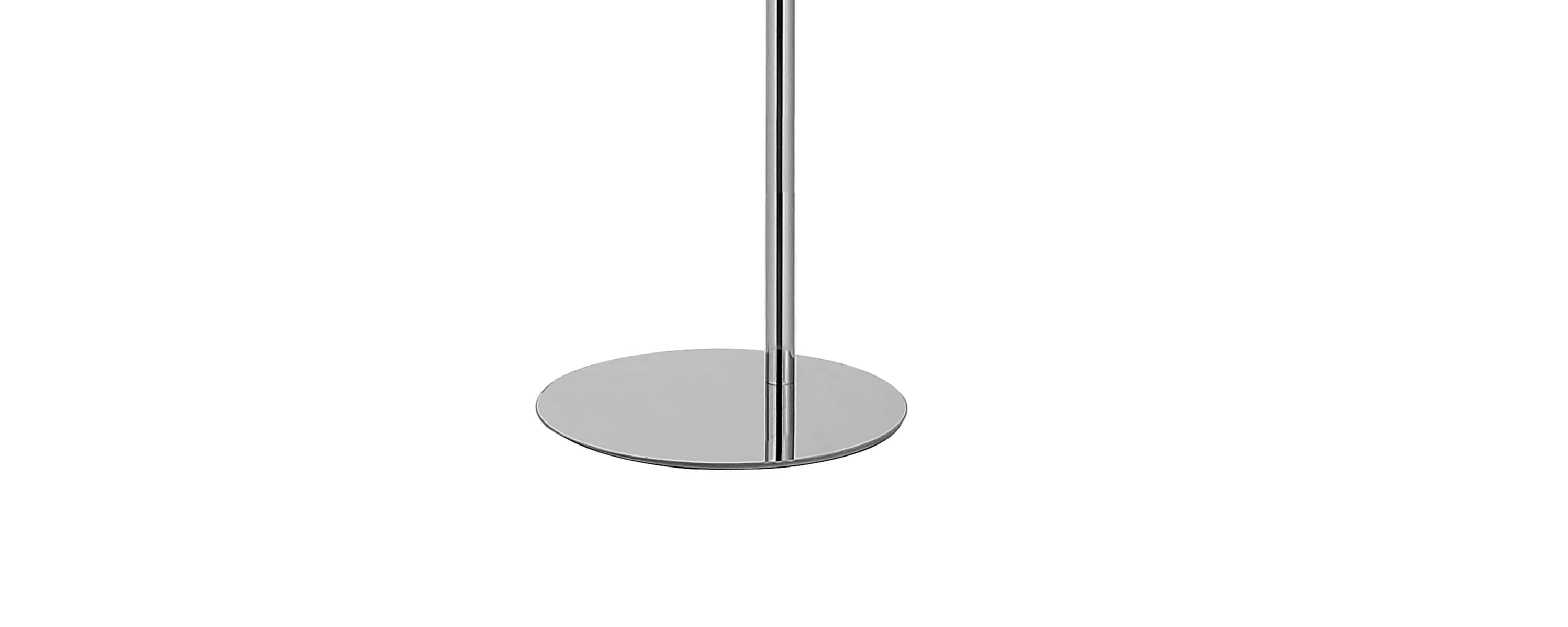 Arc 64" Chrome Finish White LED Floor Lamp with Touch Sensor