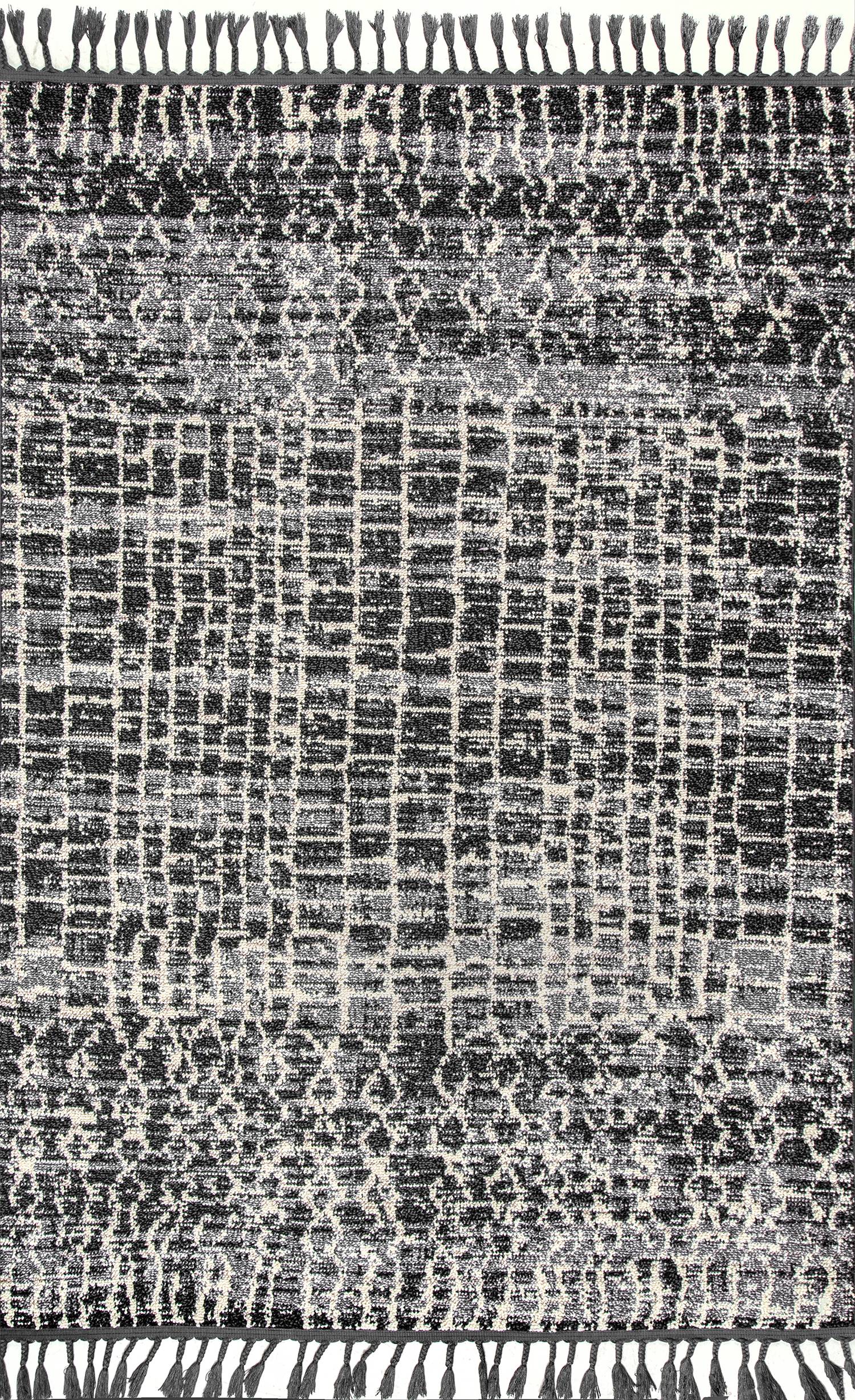nuLOOM STGL01B-508 5 x 8 Ivory Indoor Distressed/Overdyed Moroccan Area Rug