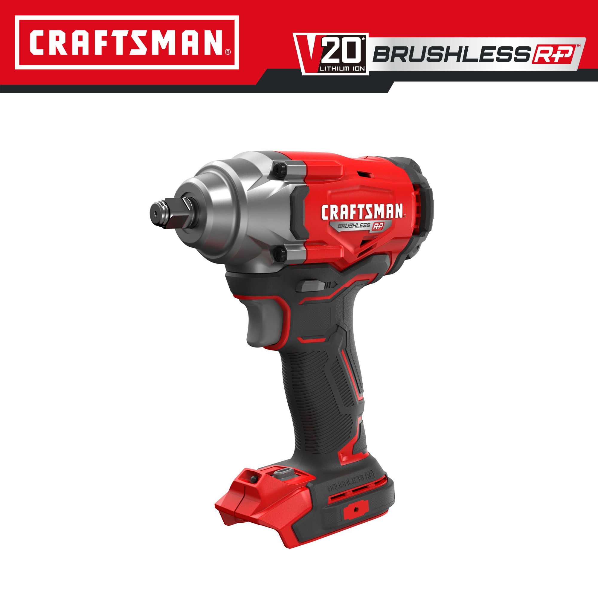 CRAFTSMAN 20-volt Max Variable Speed Brushless 1/2-in Drive Cordless Impact  Wrench (Bare Tool) in the Impact Wrenches department at