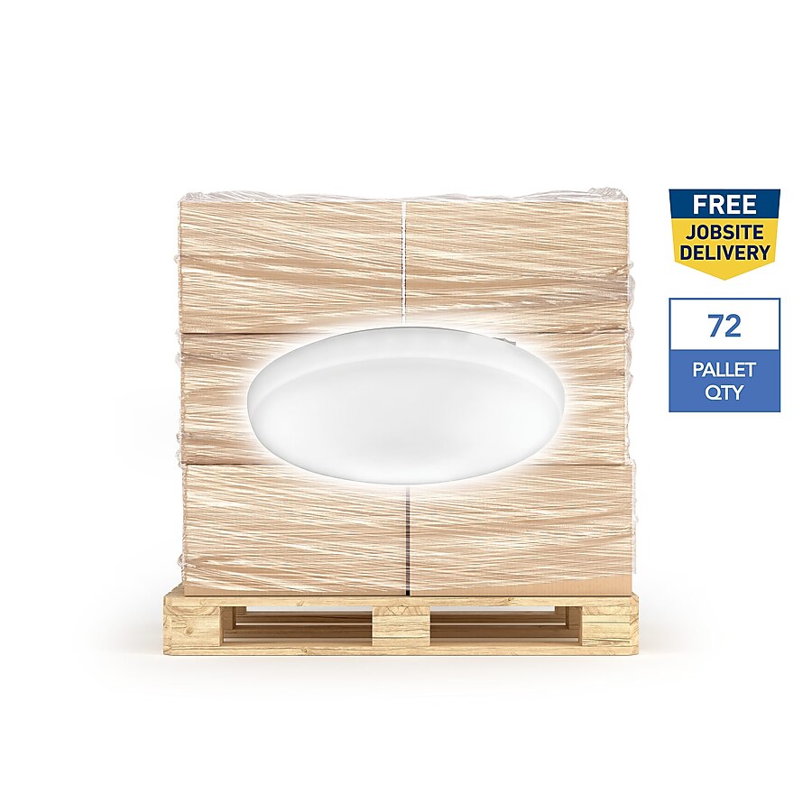 Lithonia Lighting 13.75-in White Modern/Contemporary LED Flush Mount Light Lithonia Lighting 13.75-in White Modern/Contemporary LED Flush Mount Light