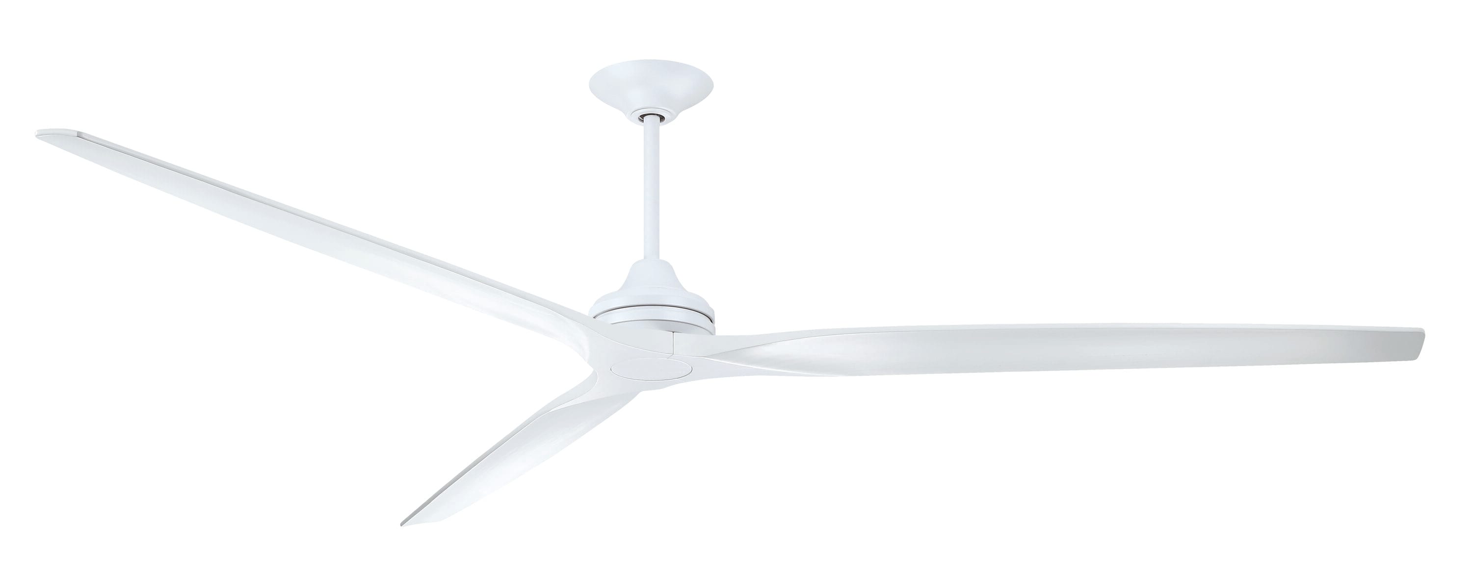 Fanimation Spitfire 96-in Matte White Indoor/Outdoor Smart 