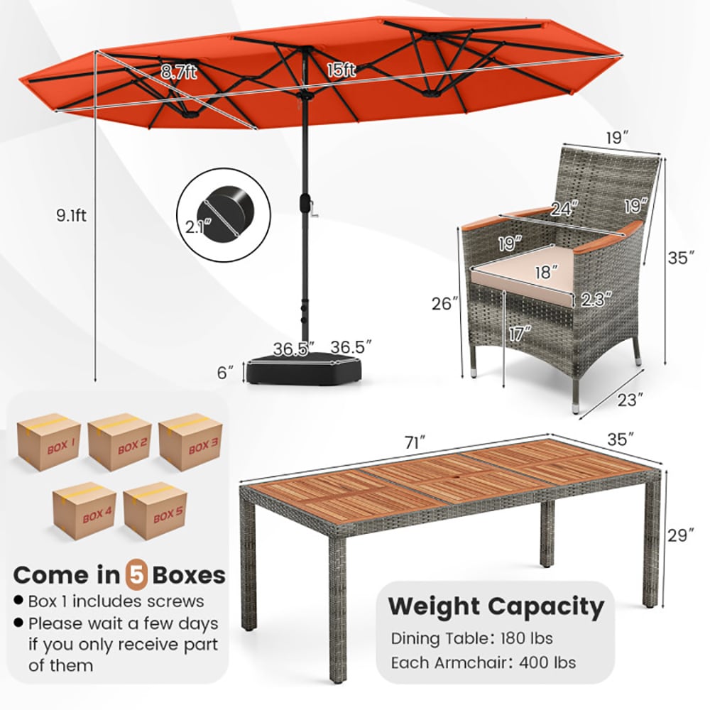 CASAINC CA-72AWE5 Patio-Dining-Sets - View #4