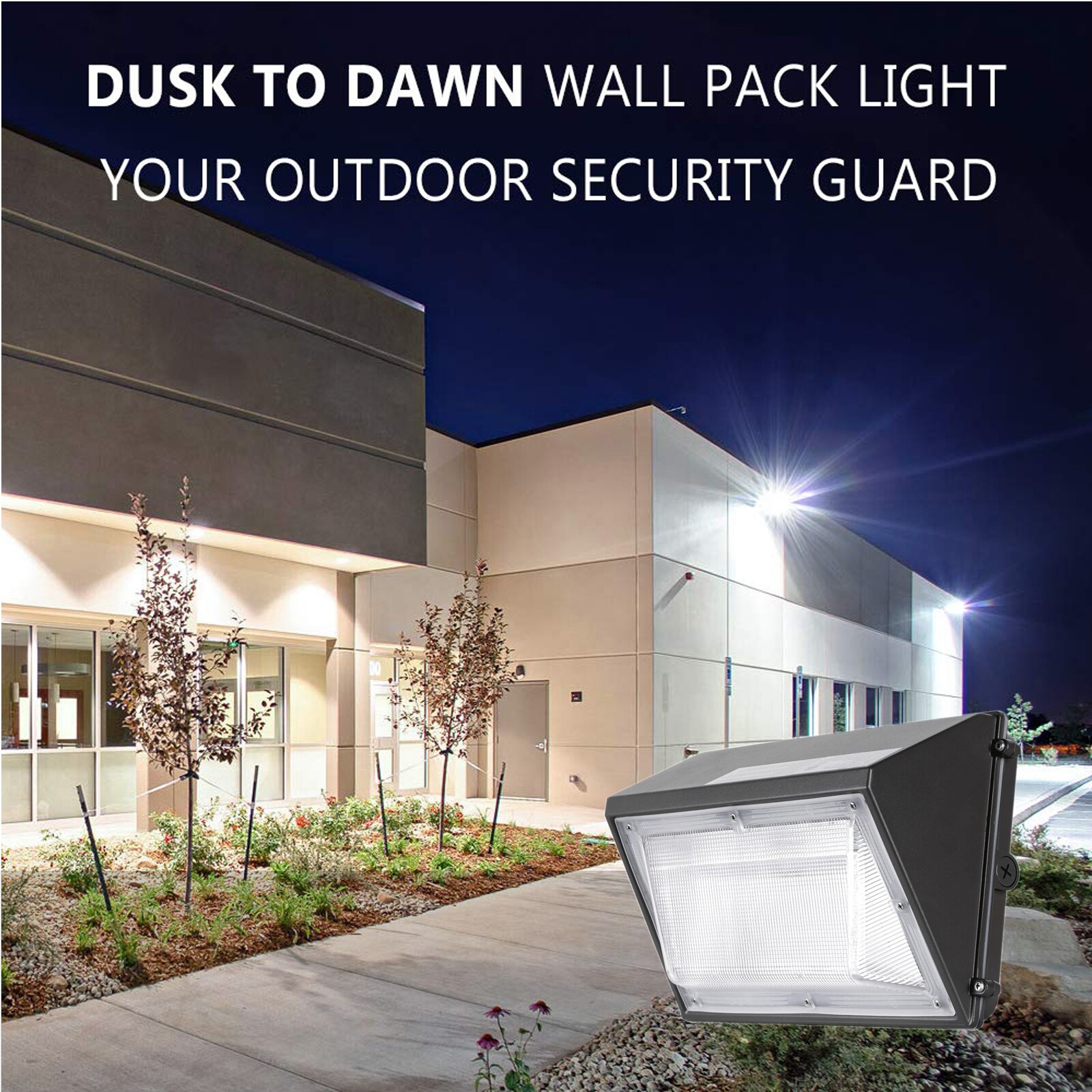 Commercial Electric 28-Watt LED Wall Pack 3300 Lumens,Outdoor Security Lighting 