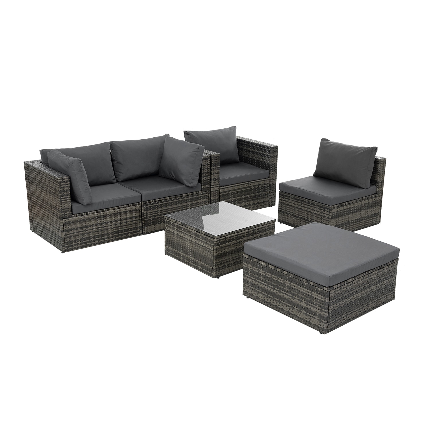 SINOFURN SYB790007GY Patio-Conversation-Sets - View #3