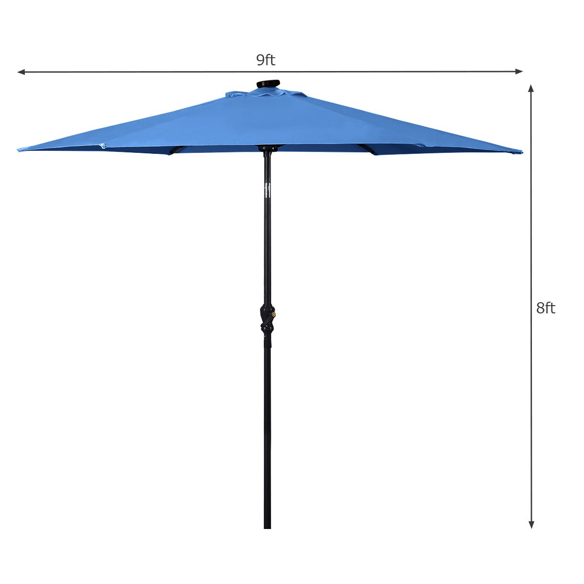 Costway OP2804BL Umbrellas-2 - View #4