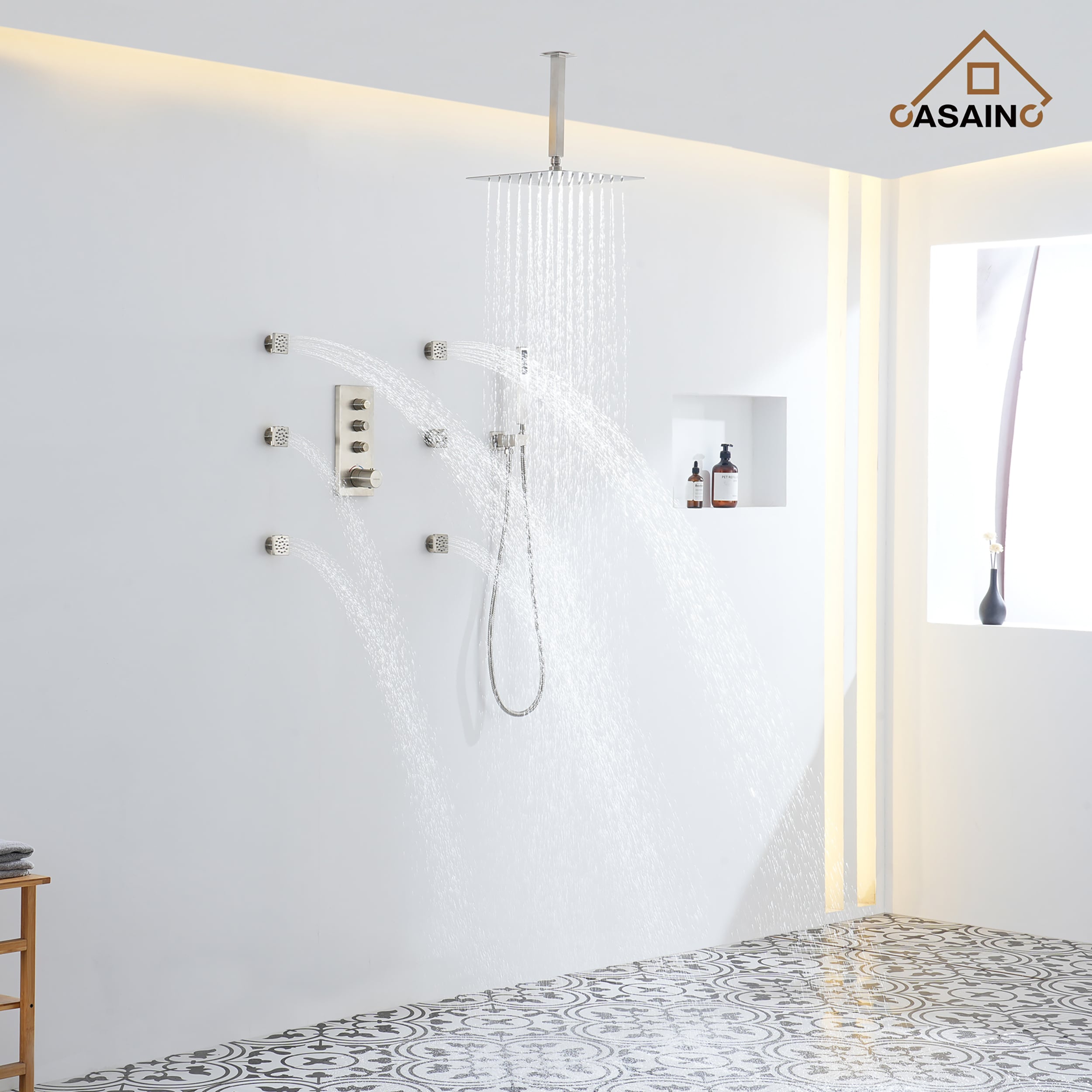CASAINC CA-102009BV-4 Showerhead-Bar-Panels - View #4