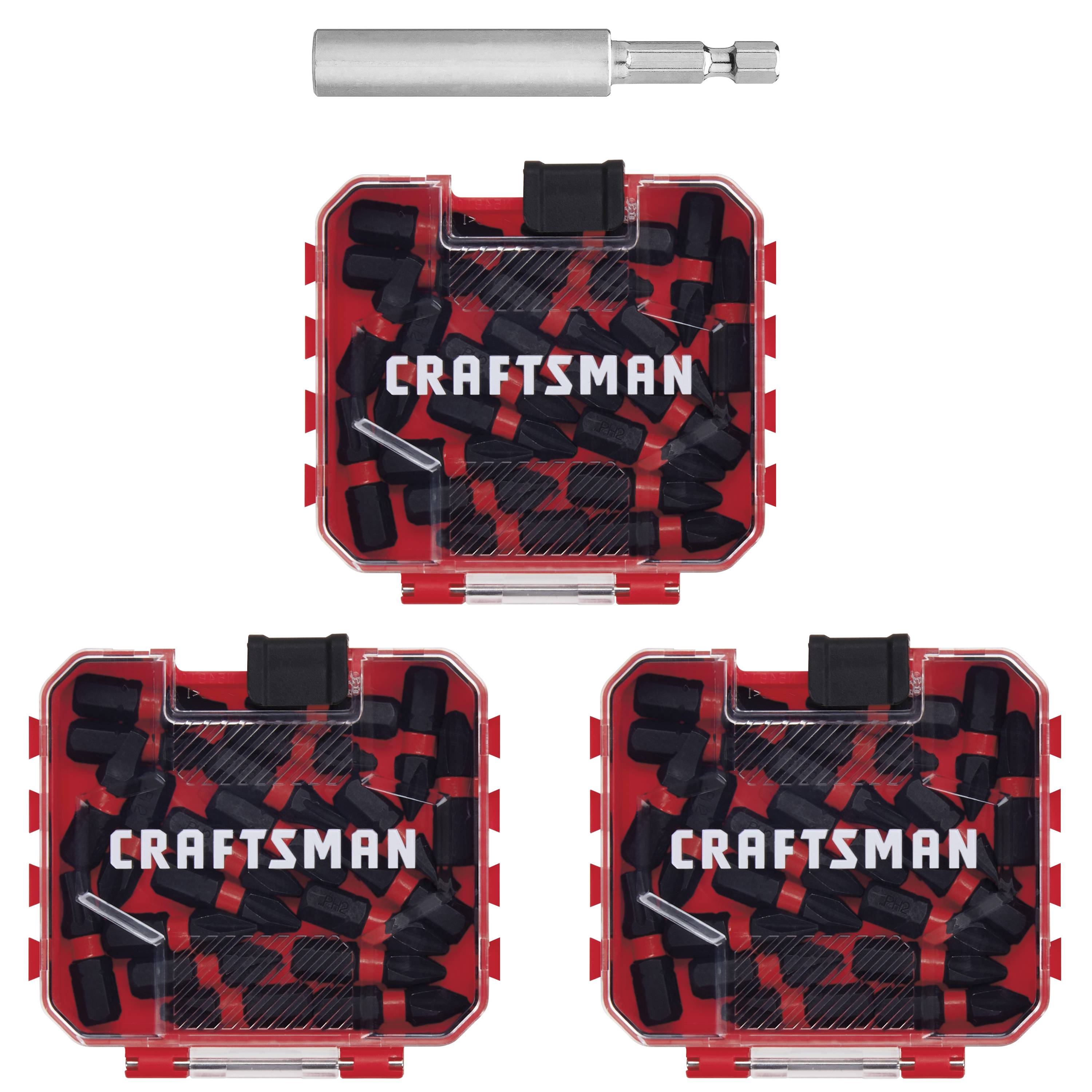 CRAFTSMAN Impact Rated 1-in Screwdriver Bit Set (60-Piece) in the  Screwdriver Bits department at