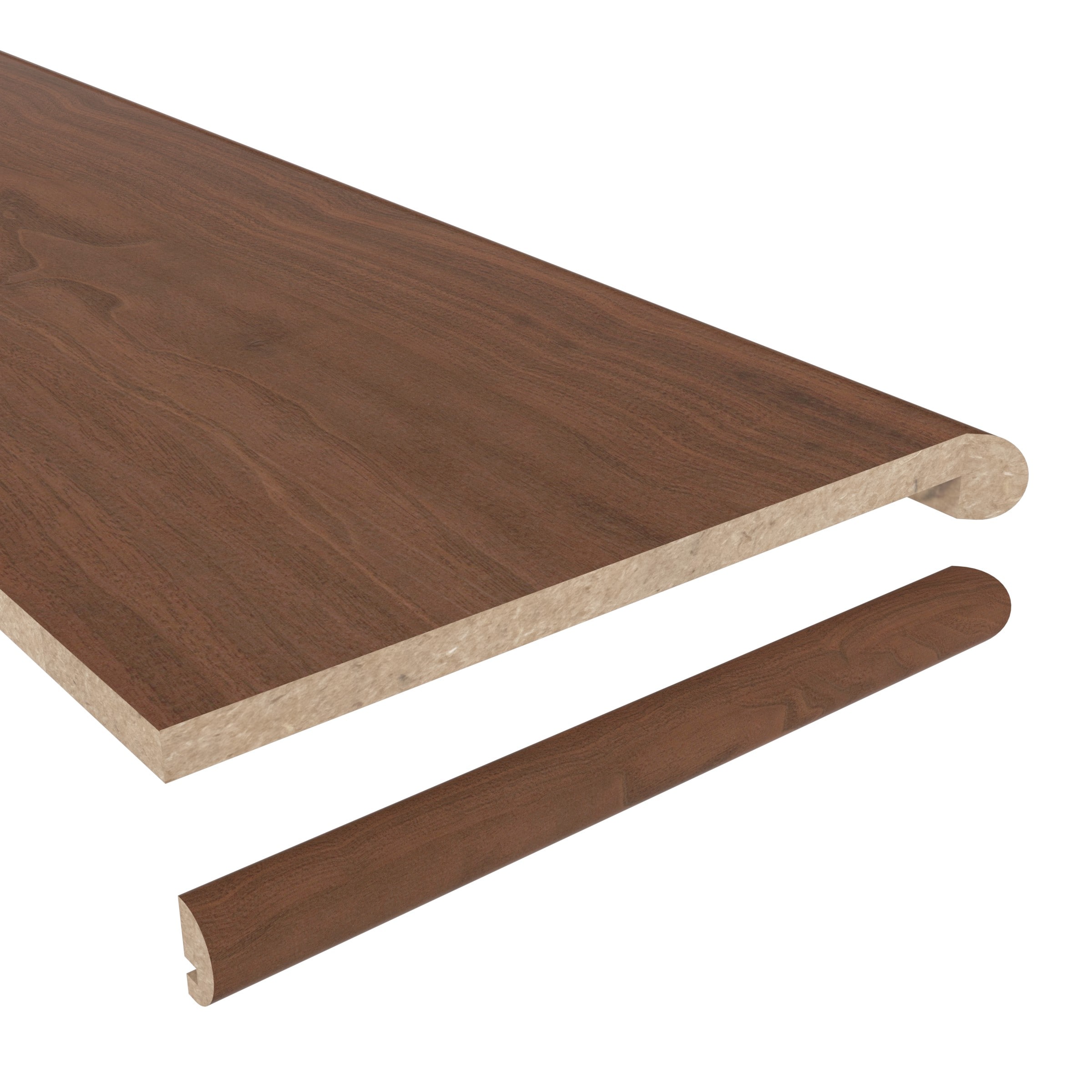CALI 7704000921 Santa Cruz Old Mission Umber Prefinished 1.06-in T x 11.81-in W x 47.24-in L MDF Floor transition strip